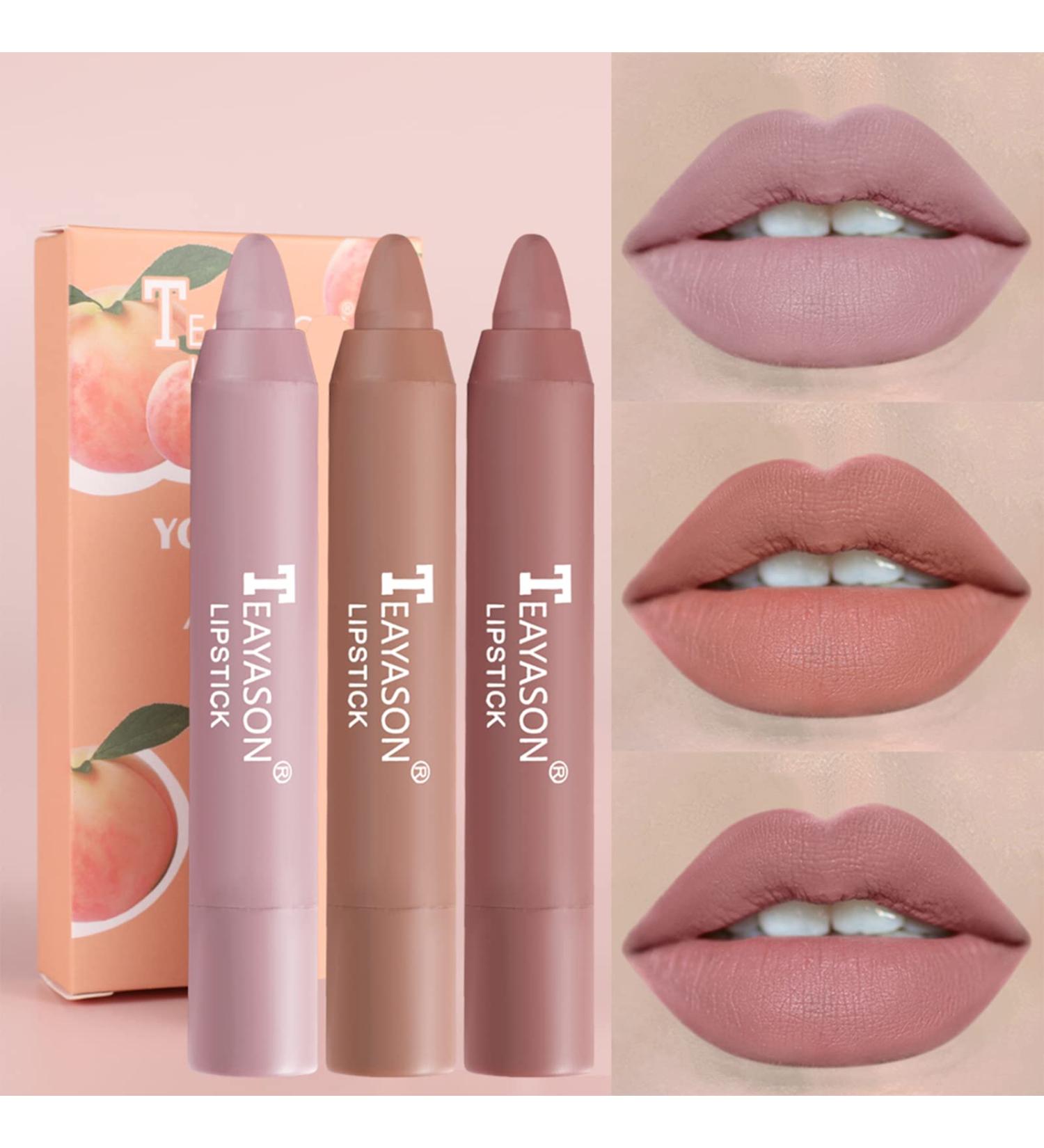 Premium 3pcs Lipstick Set - Waterproof Matte Lip Glaze Long-lasting Non-Stick Cup Colors Perfect Nude Shades for Stunning Lips - Buy Online on GoSupps.com