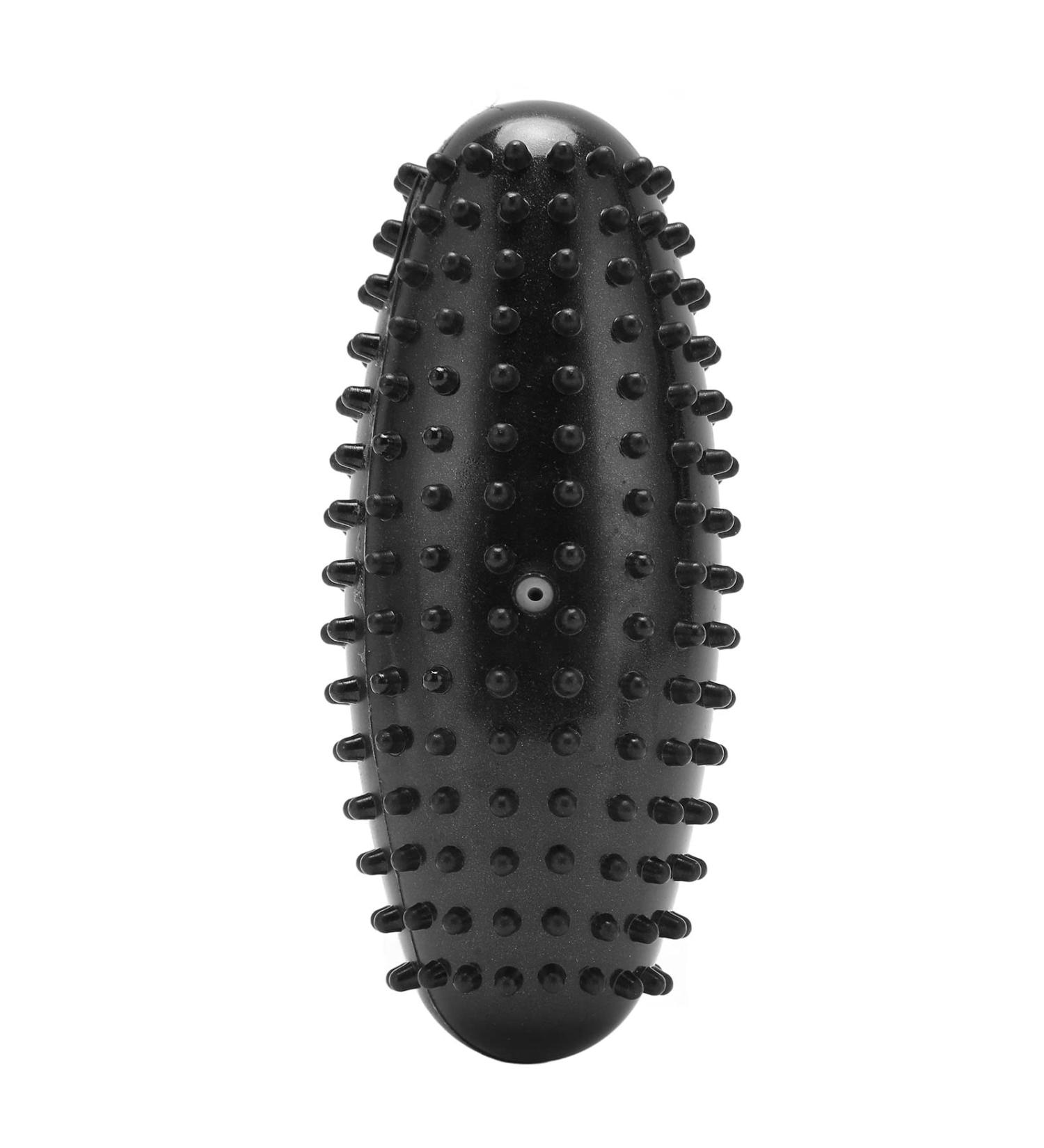 Durable PVC Massage Ball - Odorless Muscle Relief & Portable Foot Roller for Plantar Fasciitis (Black) - Buy Online on GoSupps.com