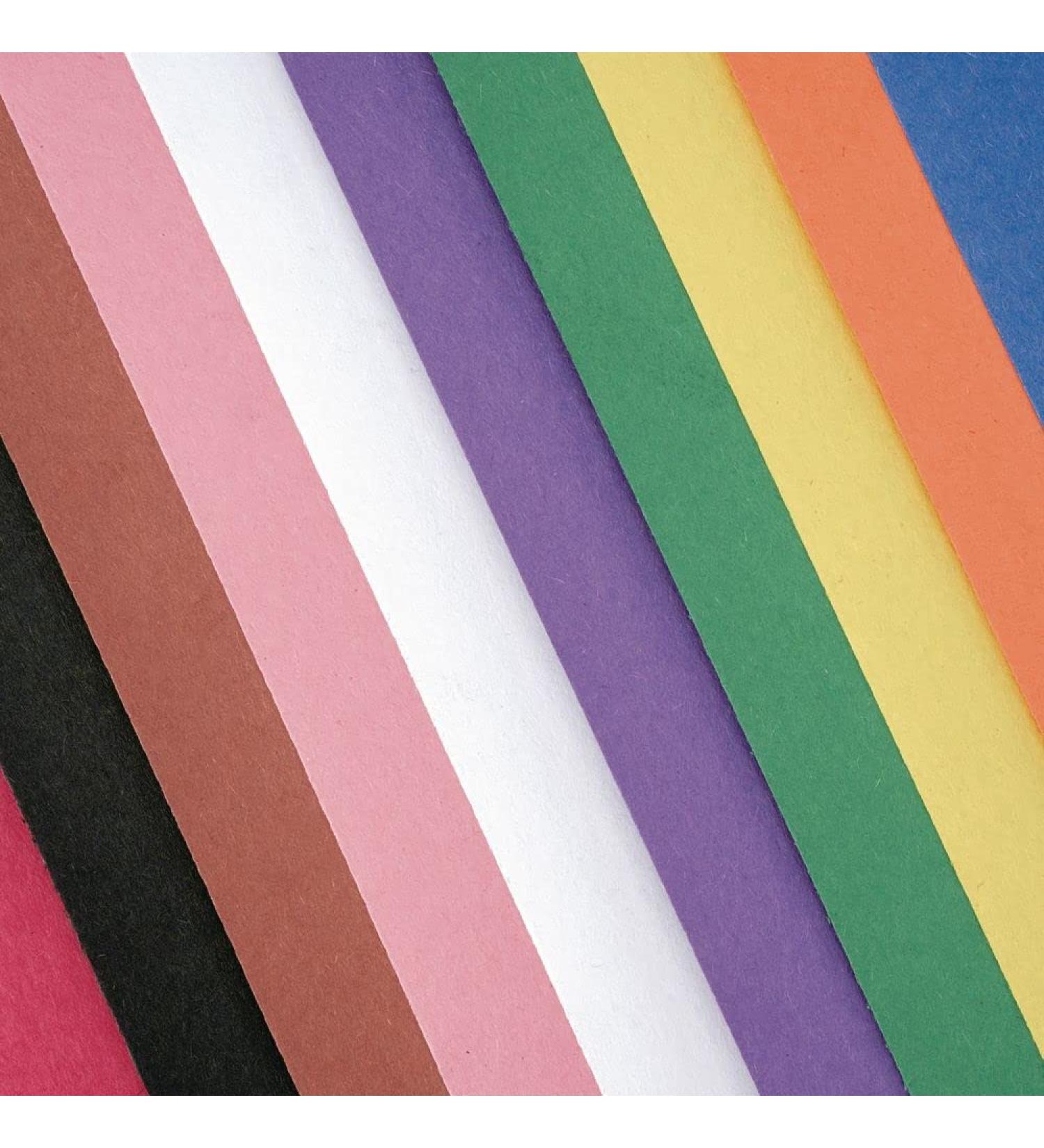 Assorted Colors 9x12 Heavyweight Construction Paper - 50 Sheets for Crafts & Art - Buy Online on GoSupps.com
