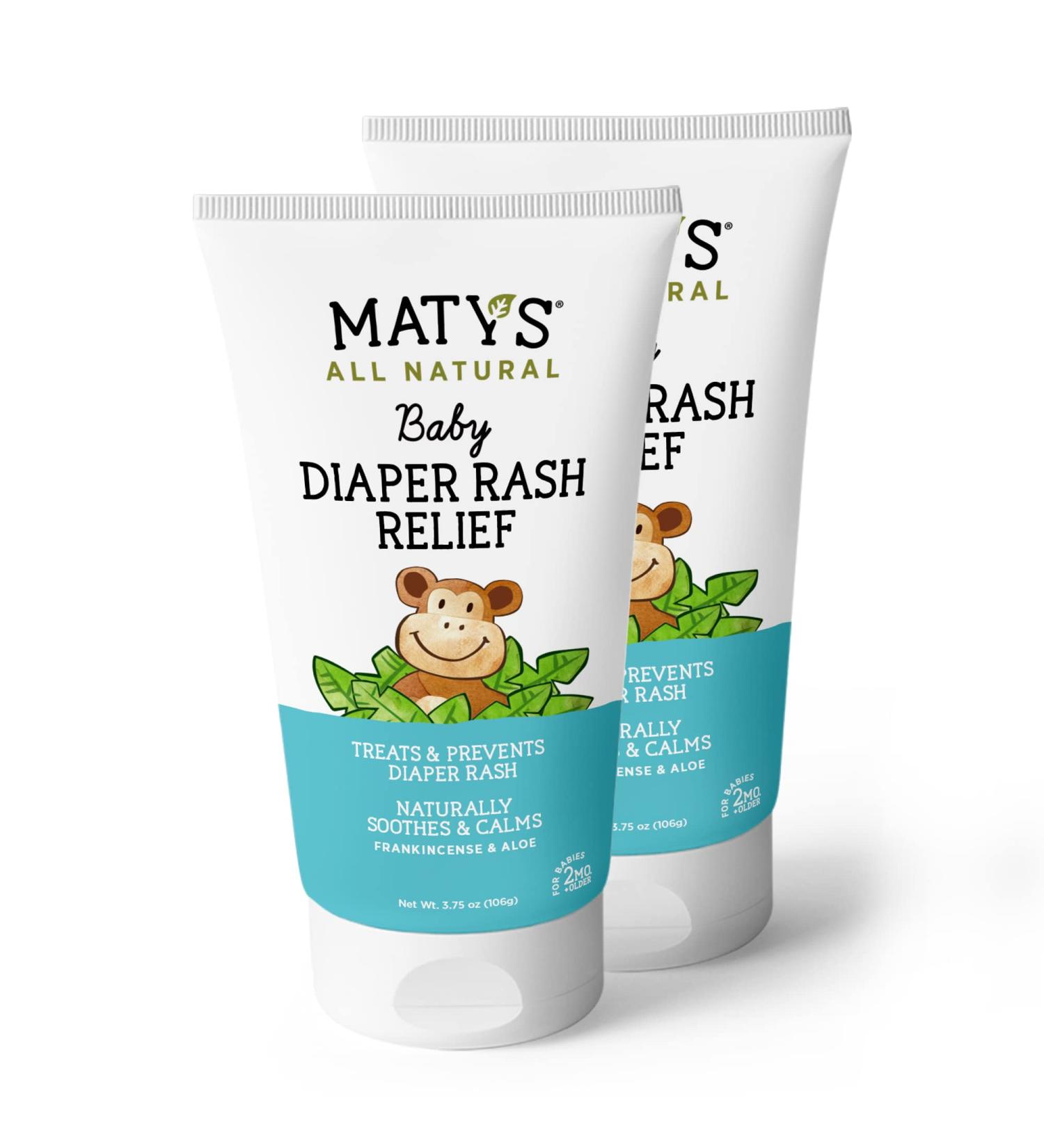 Maty's Baby Diaper Rash Relief Ointment - Made With Organic Ingredients like Lavender  Aloe and Zinc  3.75 Ounce  2 Pack 3.75 Ounce (2 Pack) Diaper Rash - Buy Online on GoSupps.com
