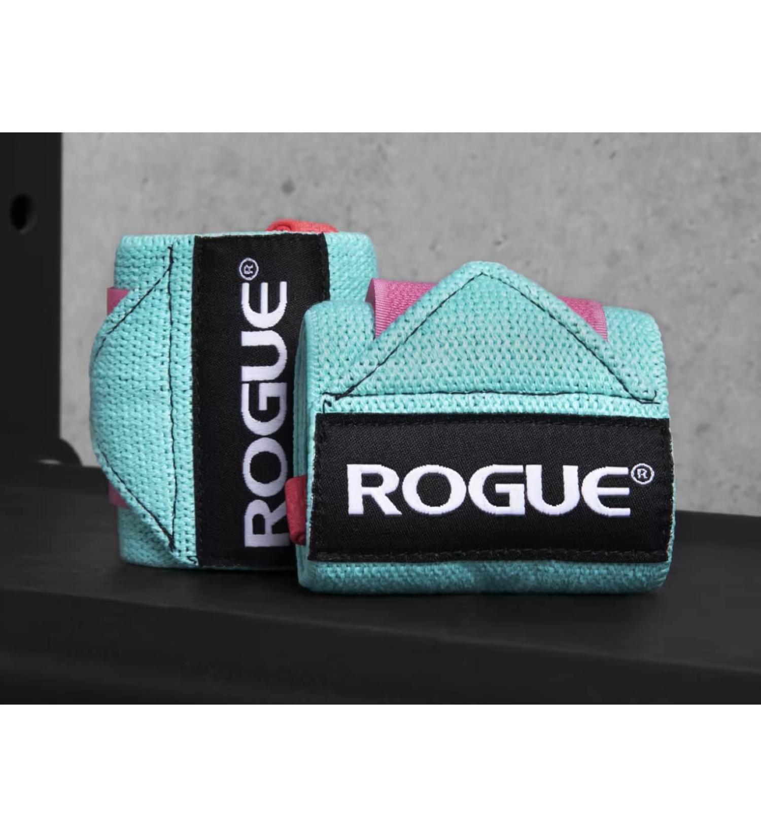 Rogue Fitness Wrist Wraps 24" Aqua/Pink - Buy Online on GoSupps.com
