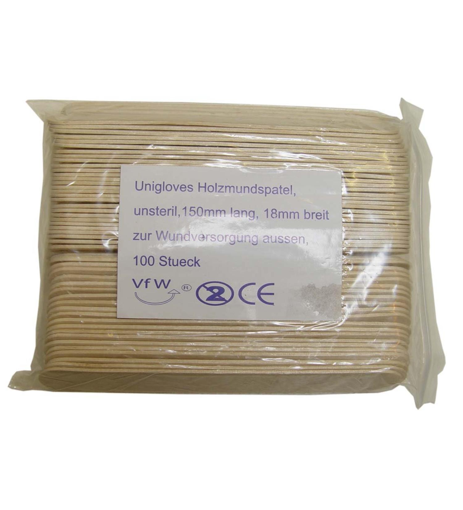 100 wooden mouth spatula