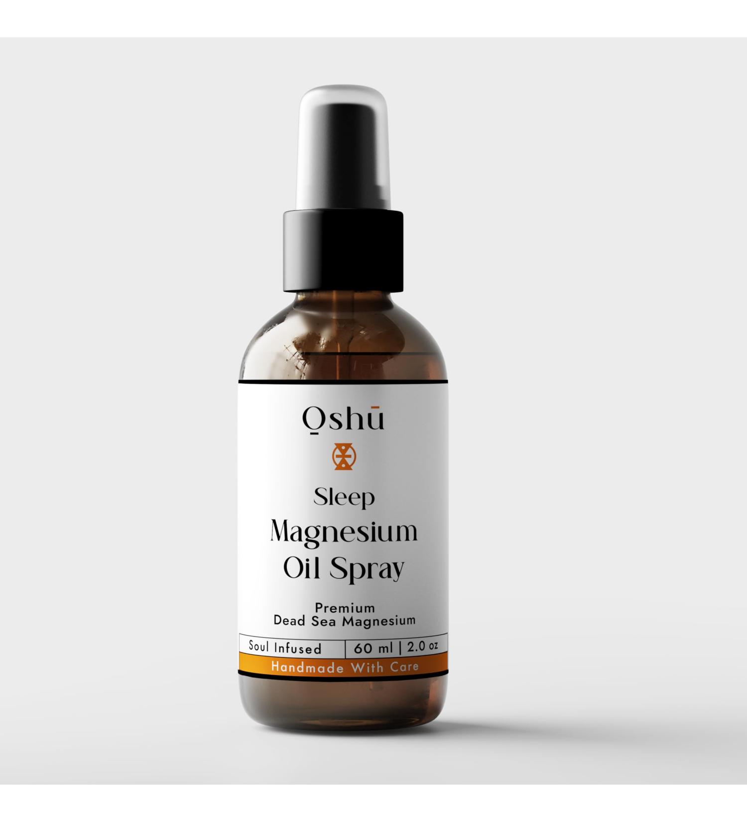 Pure Blue Lotus Oil OSHU Luxury Sleep Rest & Recover Magnesium Oil Spray 60ml | Pure and 100% Natural Dead Sea Magnesium