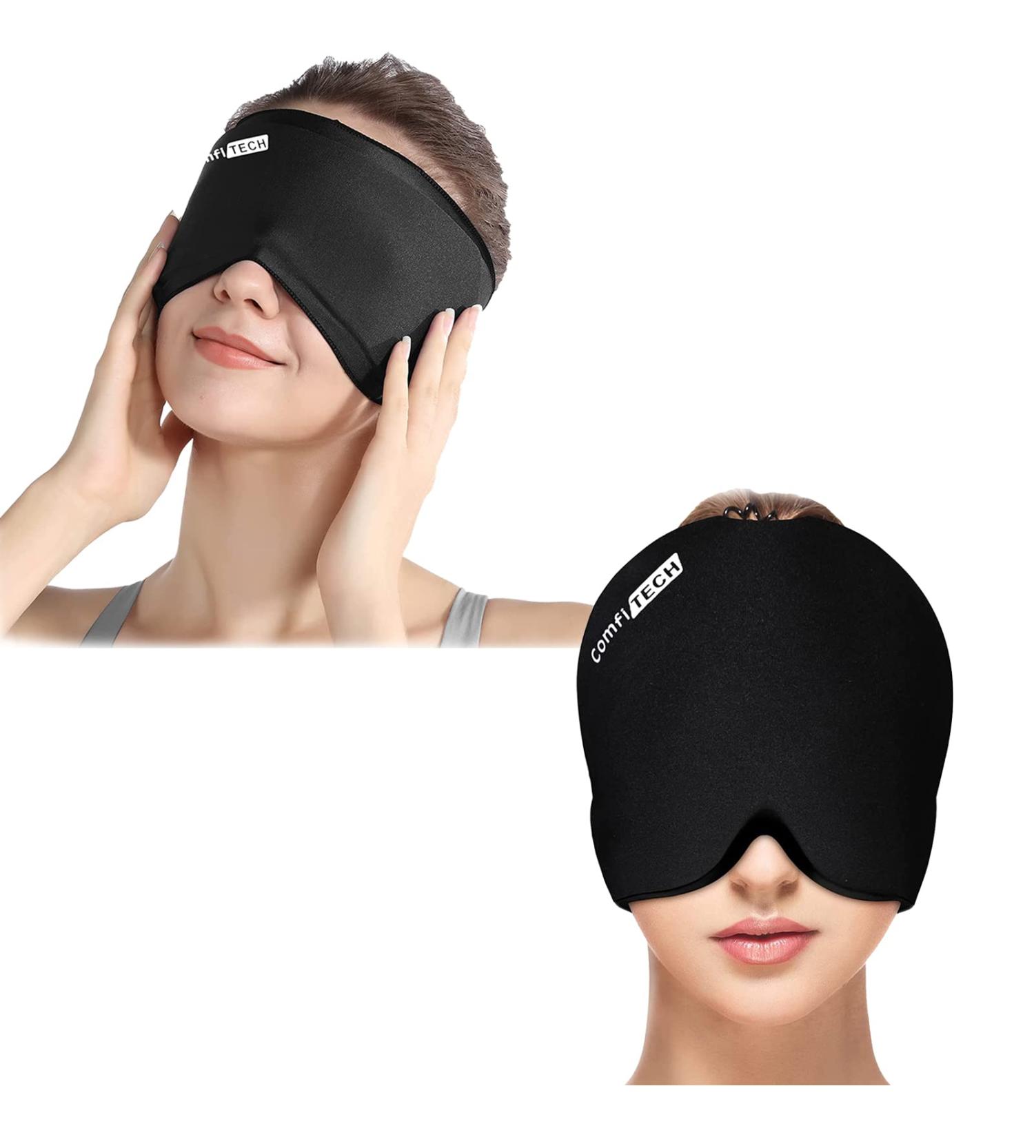 ComfiTECH Migraine Relief Hat with Eye Ice Pack - Soothes Headaches and Puffy Eyes - Buy Online on GoSupps.com