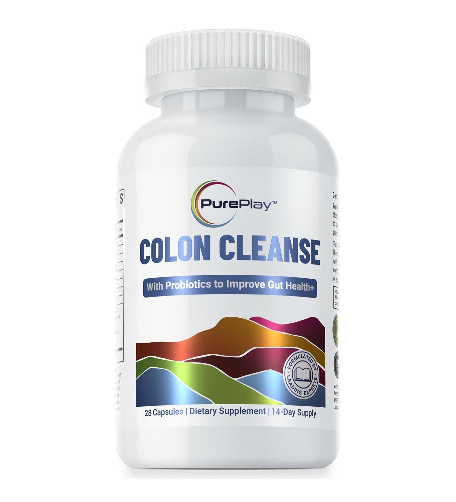 PurePlay 14-Day Colon Cleanse Detox Supplement - 28 Capsules 28 Count (Pack of 1) - Buy Online on GoSupps.com