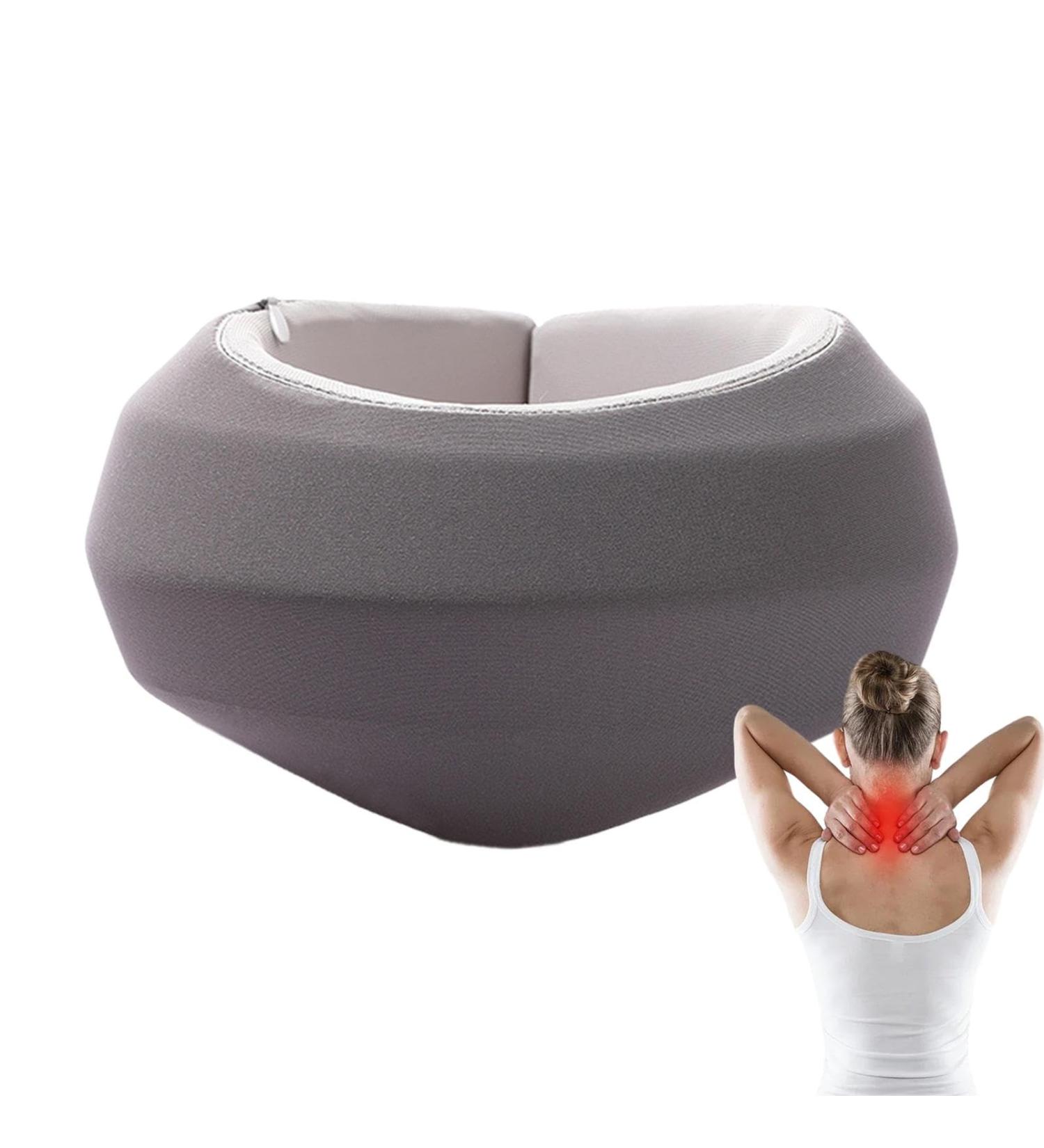 Luckxing Breaker Crause Neck Support Pillow - Adjustable Soft Foam for Sleep Relief - Hubal Ruff Fragrance - Gray - Buy Online on GoSupps.com