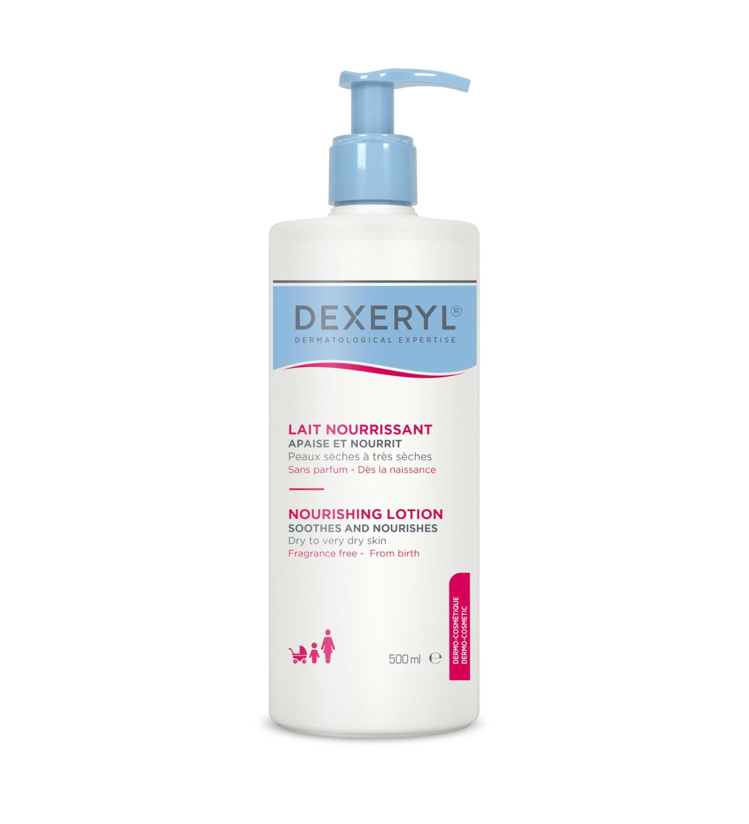 Dexeryl Nourishing Lotion 500 ml Soothes and nourishes dry and very dry skin ZONDE PARFUM Lotion Texture - Buy Online on GoSupps.com