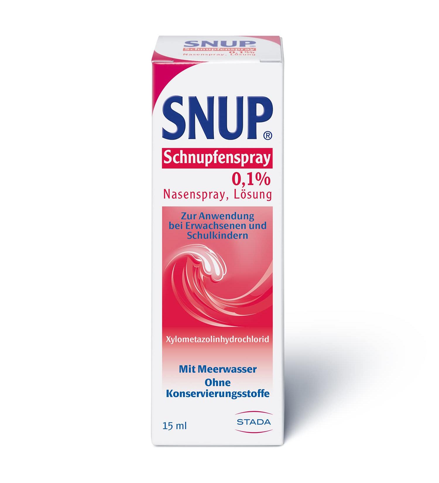 Snup Runny Nose Spray 0.1% - Sea Water Nasal Spray for Nasal Mucosa Swelling - 15ml (1 Pack) - International Shipping - Buy Online on GoSupps.com