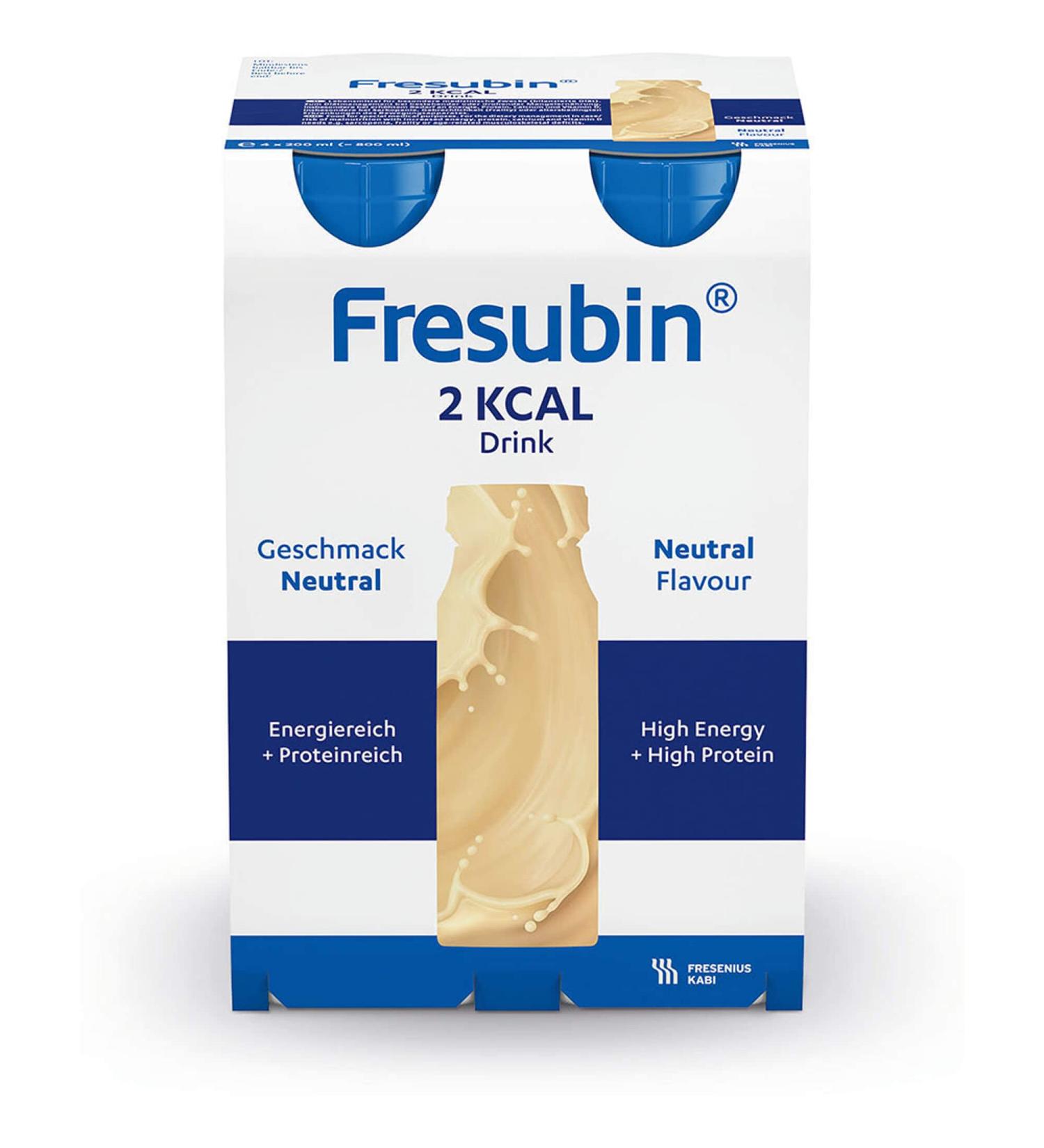 Fresenius Kabi Fresubin 2 kcal Drink Neutral - 4 x 200 ml | Nutritional Support International Shipping Available - Buy Online on GoSupps.com