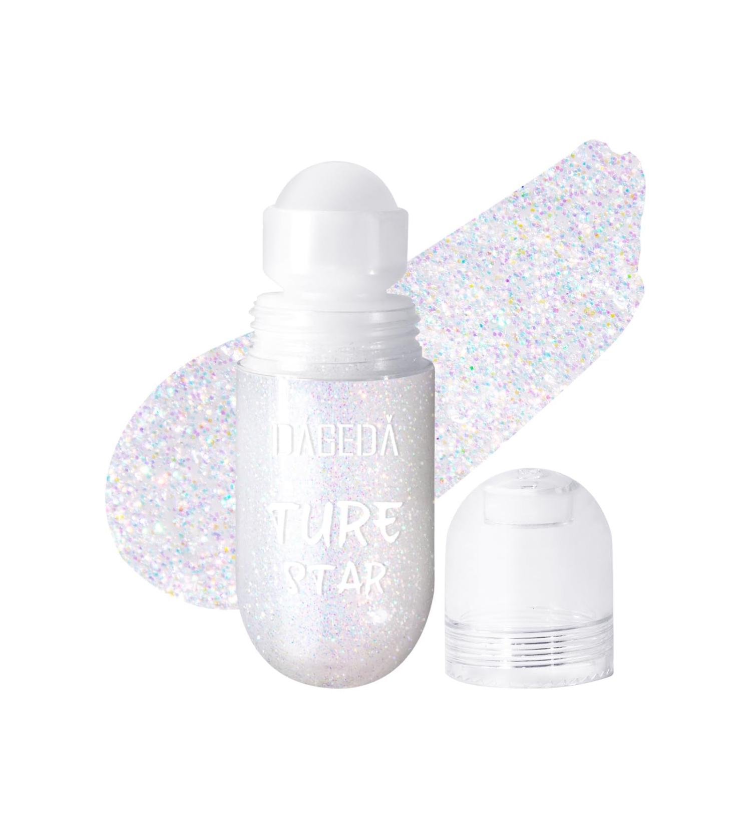 Pheral Roll-On Body Glitter Gel | Mermaid Makeup & Festival Rave Accessories | Holographic Hair Glitter & Face Paint | Sparkle Body Shimmer for Halloween & Rave Parties (01 Dazzle) - Buy Online on GoSupps.com