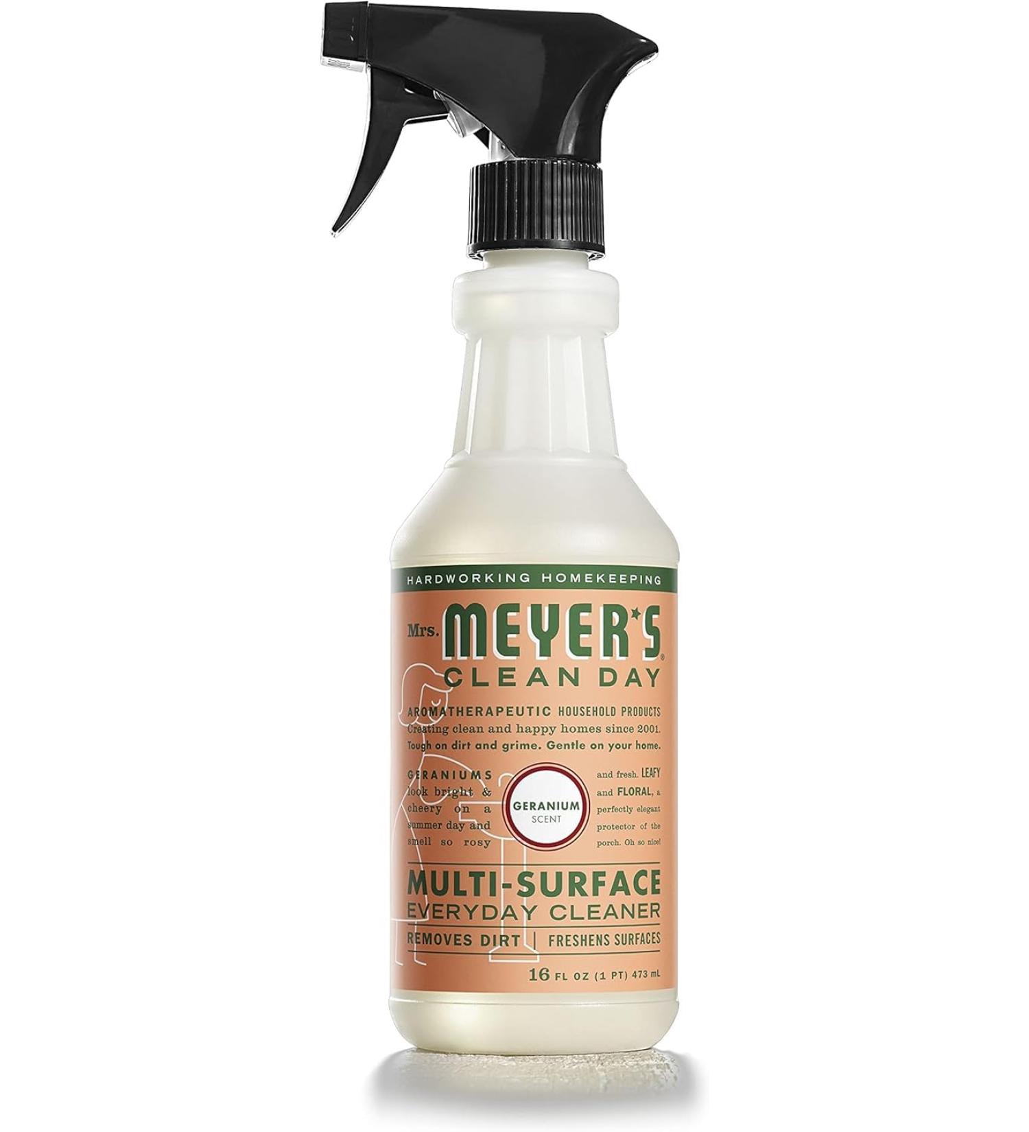 MRS. MEYER'S CLEAN DAY All-Purpose Cleaner Spray - Geranium Scent 16 fl. oz | Eco-Friendly & Effective Cleaning Solution - International Shipping Available - Buy Online on GoSupps.com