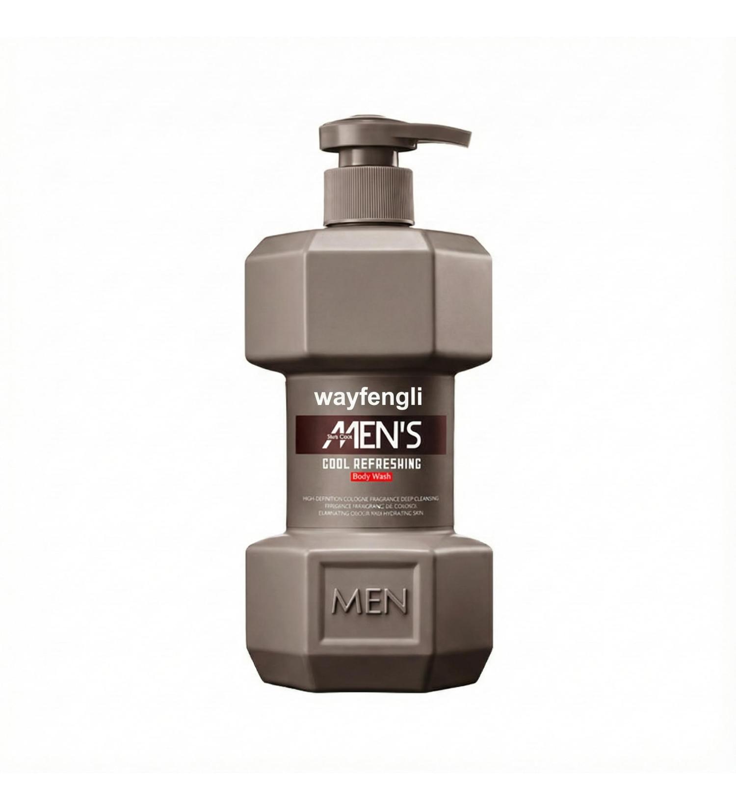 Men's Charcoal Body Wash - 500ml Dumbbell Shaped Shower Gel for Gym - Deep Cleansing Activated Carbon Sport Wash - Masculine Cologne Scent Oil Control Gift Eau de Cologne - Buy Online on GoSupps.com