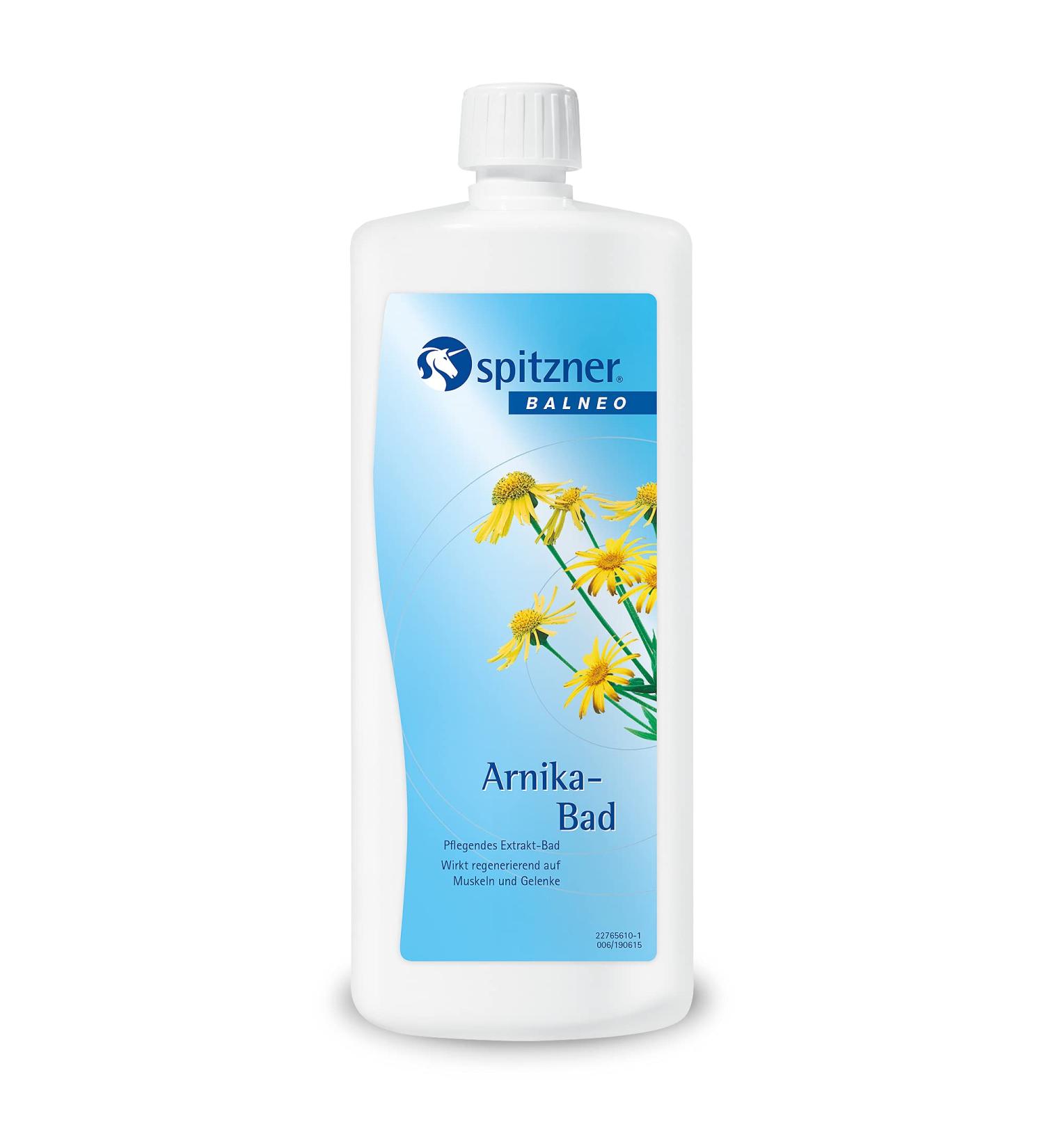 Spitzner Health Bath Arnica 1000 ml | Soothing & Regenerating Bath Additive with Arnica Extract - Buy Internationally - Buy Online on GoSupps.com