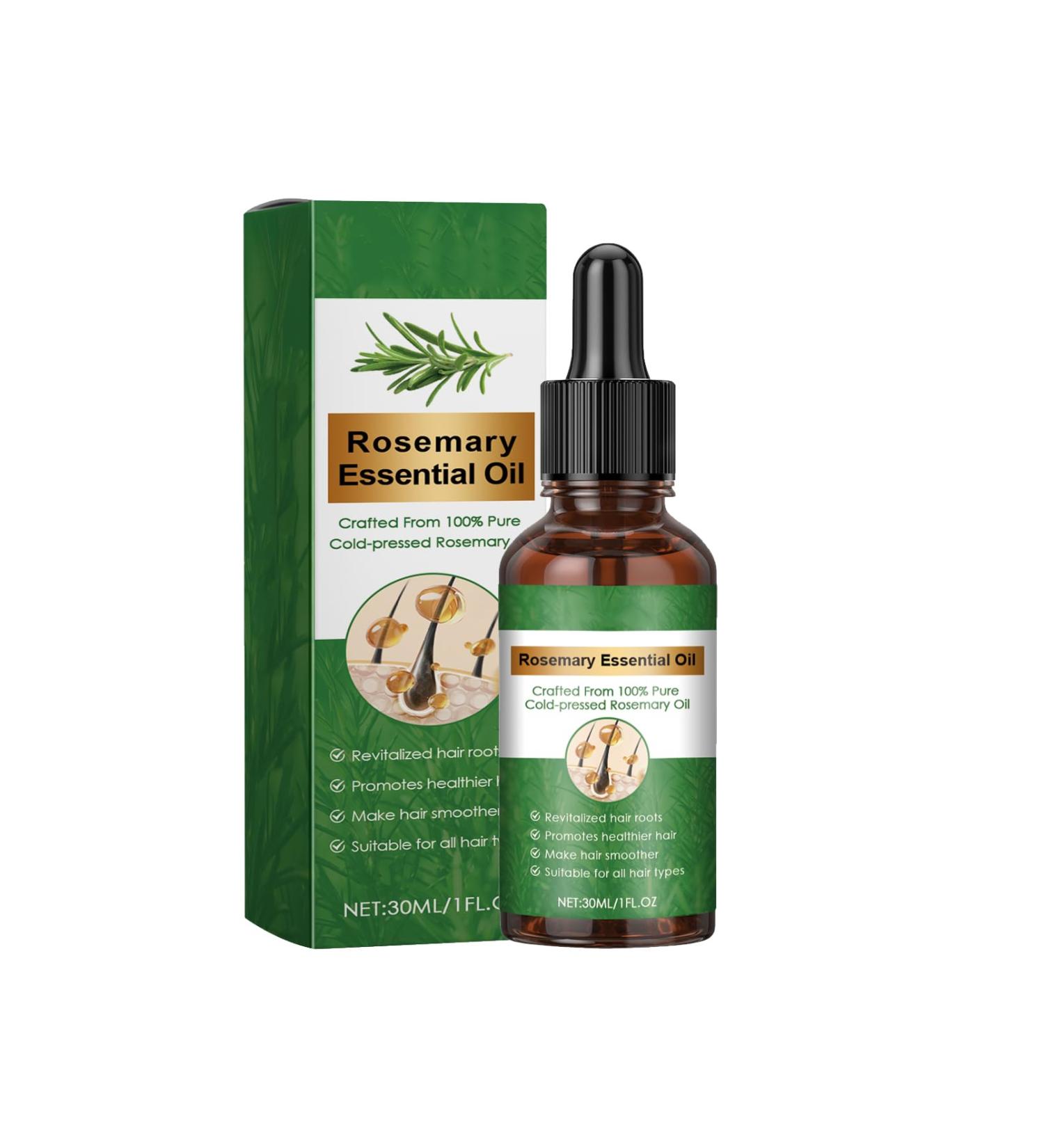Rosemary Oil for Hair Growth Anti Hair Loss Hair Serum Rosemary Essential Oil With Peppermint Oil Coconut Oil And Castor Oil Extracts Hair Growth Oil for Women & Men 30ml - Buy Online on GoSupps.com
