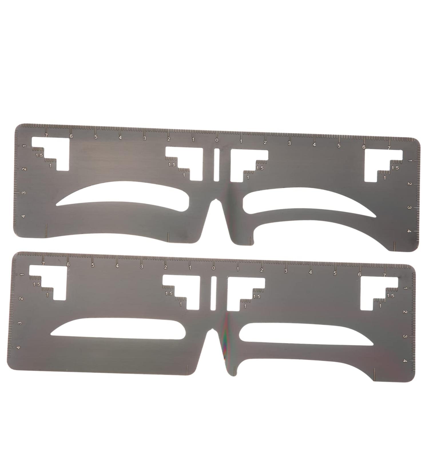 Outanaya 2pcs Eyebrow Ruler Eyebrow Makeup Tools Eyebrow Shaping Stencil Brow Guide Ruler Mold Eyebrow Shape 1 count (Pack of 1) As Shown - Buy Online on GoSupps.com