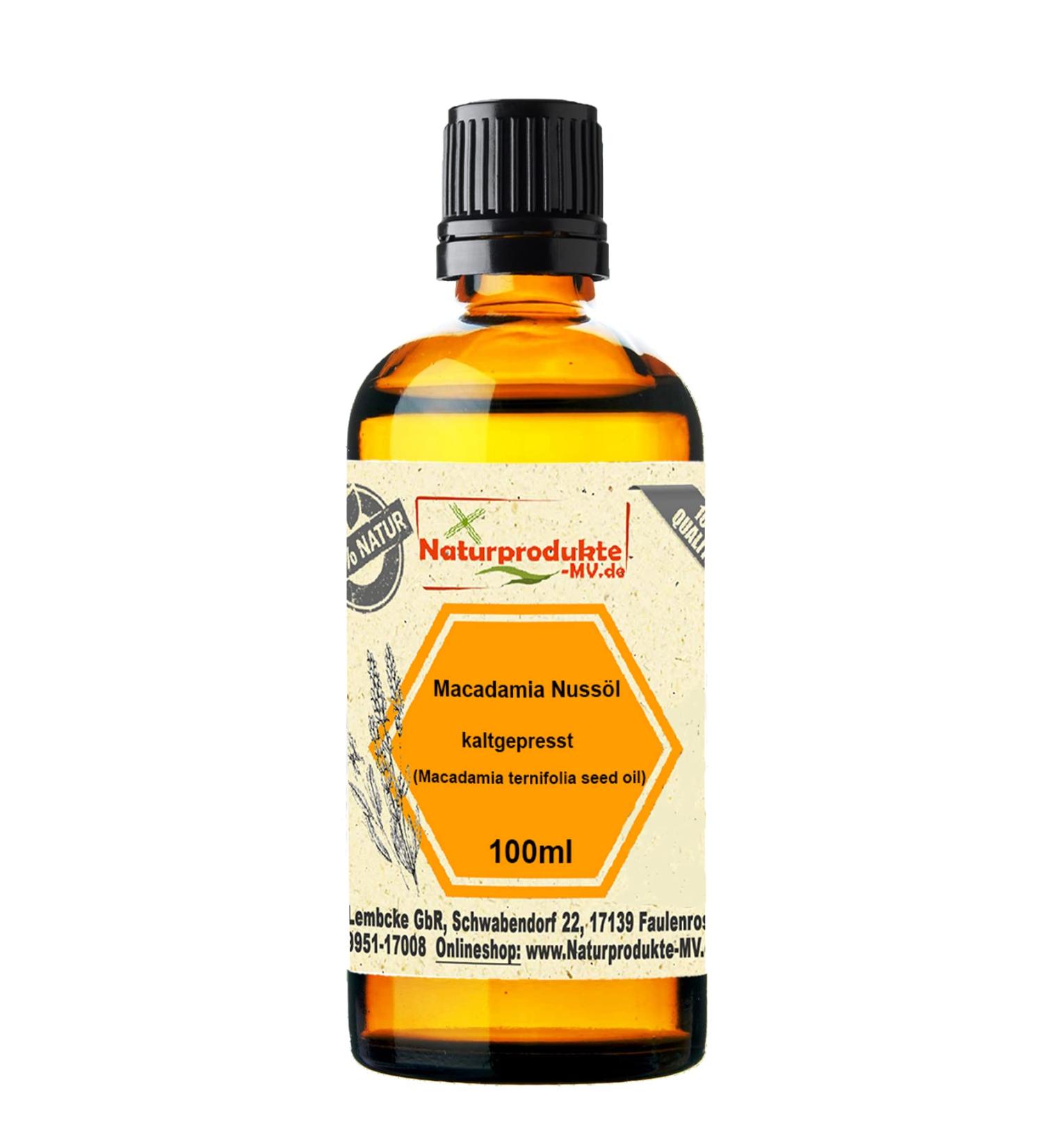 Macadamia nut oil cold pressed (100 ml) Macadamia nut oil