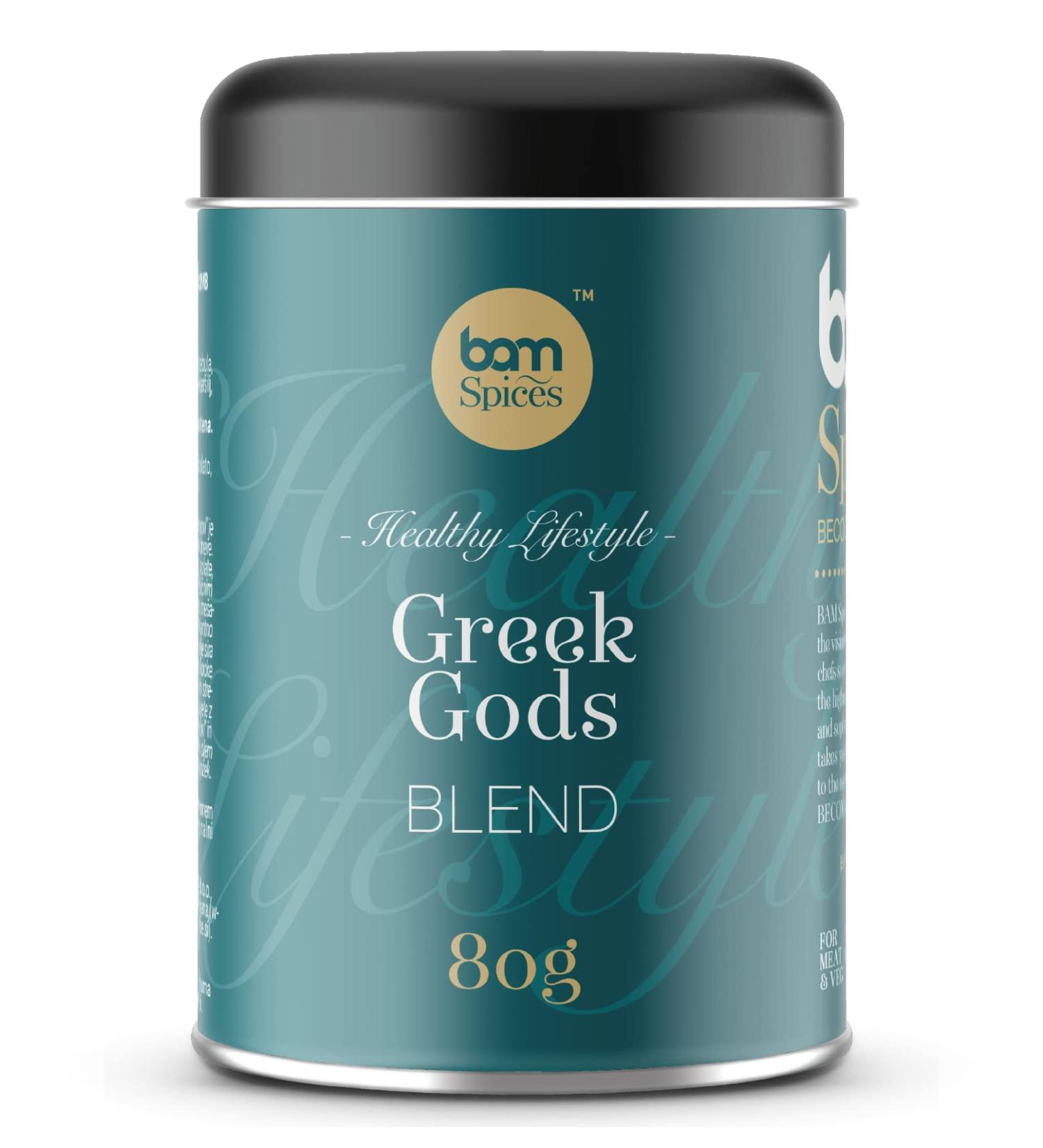 BAM Greek Gods Greek Salad Spice Mix Seasoning Blend 80g - Buy Online on GoSupps.com