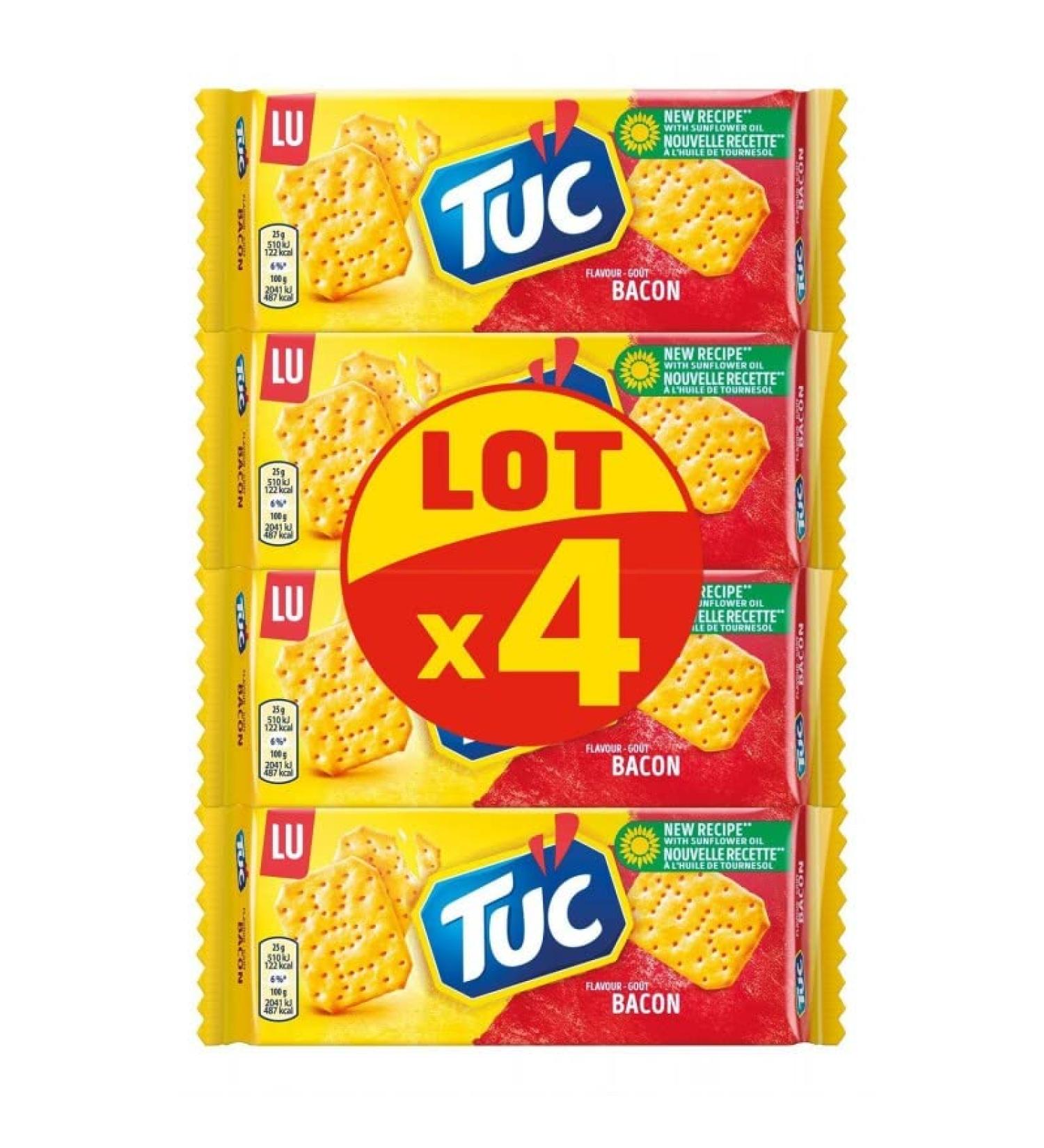 TUC - Bacon Lot 4X100G - Lot of 4 - Buy Online on GoSupps.com