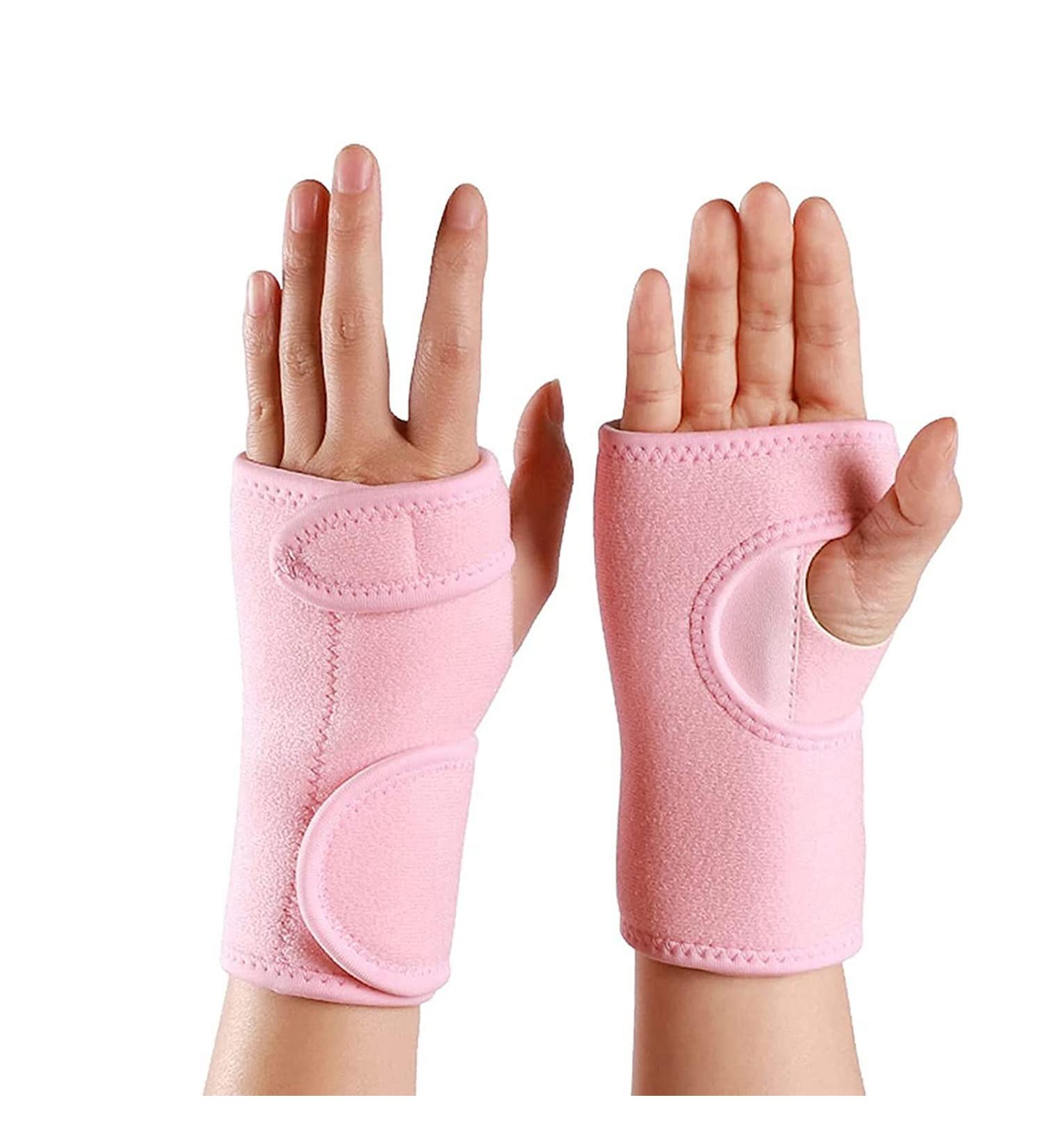 Wrist Support Brace for Carpal Tunnel Relief | Adjustable Left Hand Splint for Joint Pain, Arthritis, Tendonitis | Stabilizer for Fractures, Sprains | Pink Hand Support Brace - Buy Online on GoSupps.com