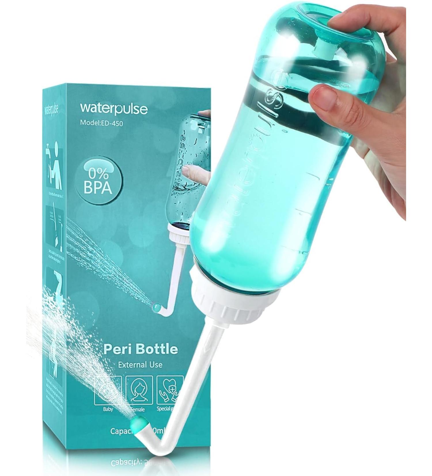 Peri Bottle for Postpartum Care - Portable Bidet for Hygiene - 16.9 oz Green - Buy Online on GoSupps.com