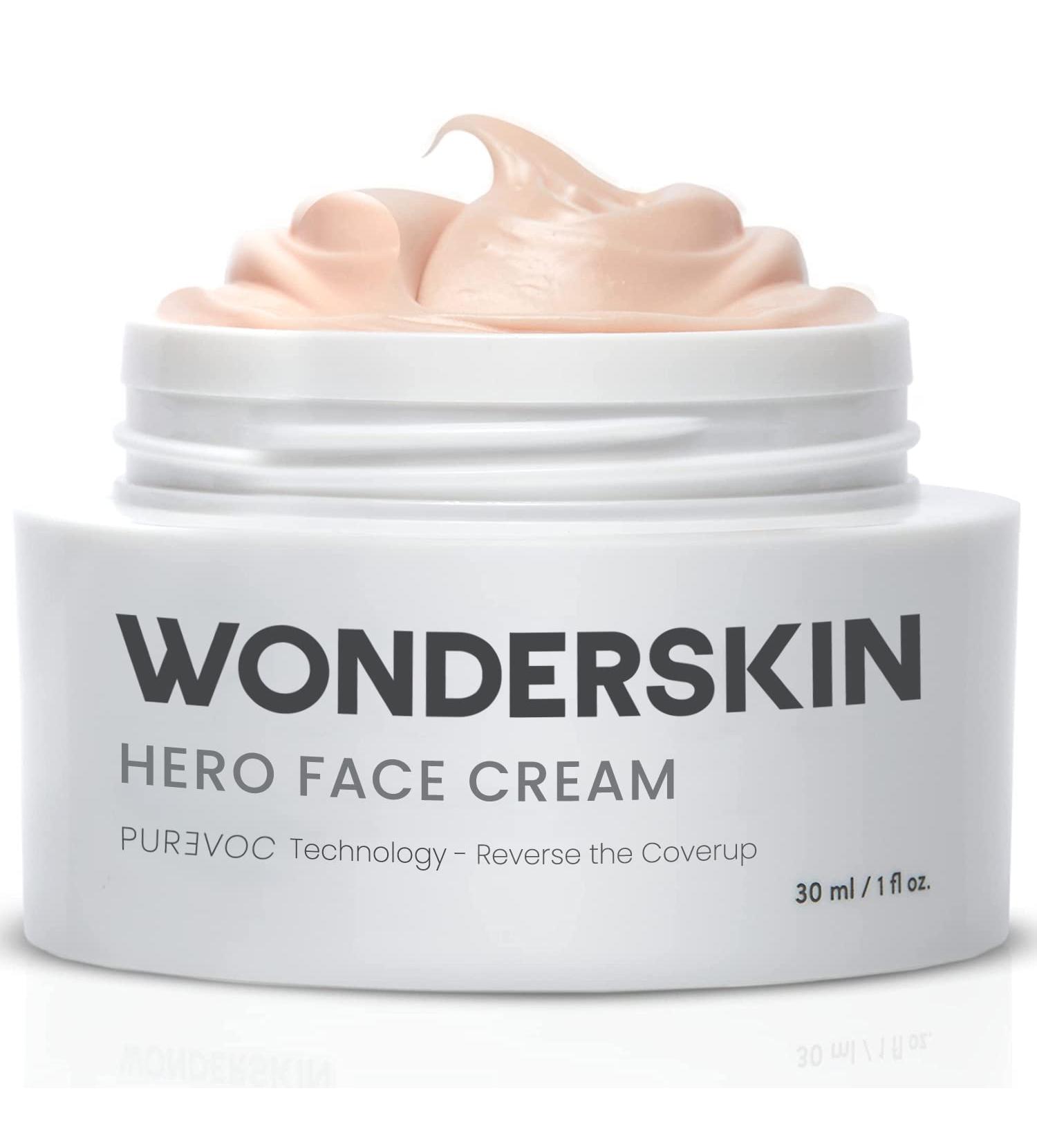 Wonderskin Purevoc Hero Face Cream - Anti-Aging Moisturizer for Men & Women | Hydrating Anti-Wrinkle Daily Facial Moisturizer for Dry Skin - Buy Online on GoSupps.com