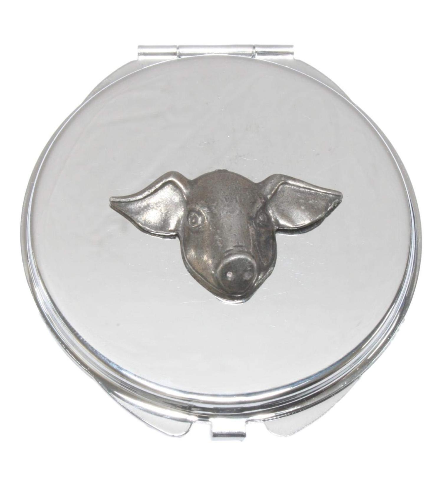 Pig Face Compact Mirror Handbag Gift With Free Engraving 273 - Buy Online on GoSupps.com