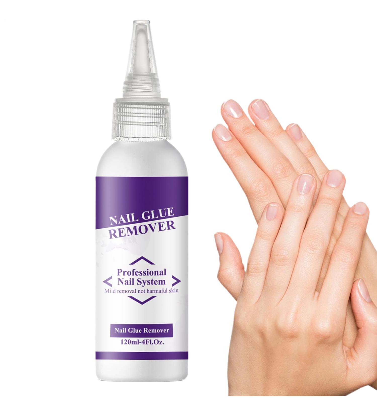 Remover for Pressed Nails | 120ml Gel Glue Remover for Self-Adhesive Nails Long-Lasting Cleaning Liquid for Daily Use Travel Office Home Parties and Special Occasions - Buy Online on GoSupps.com
