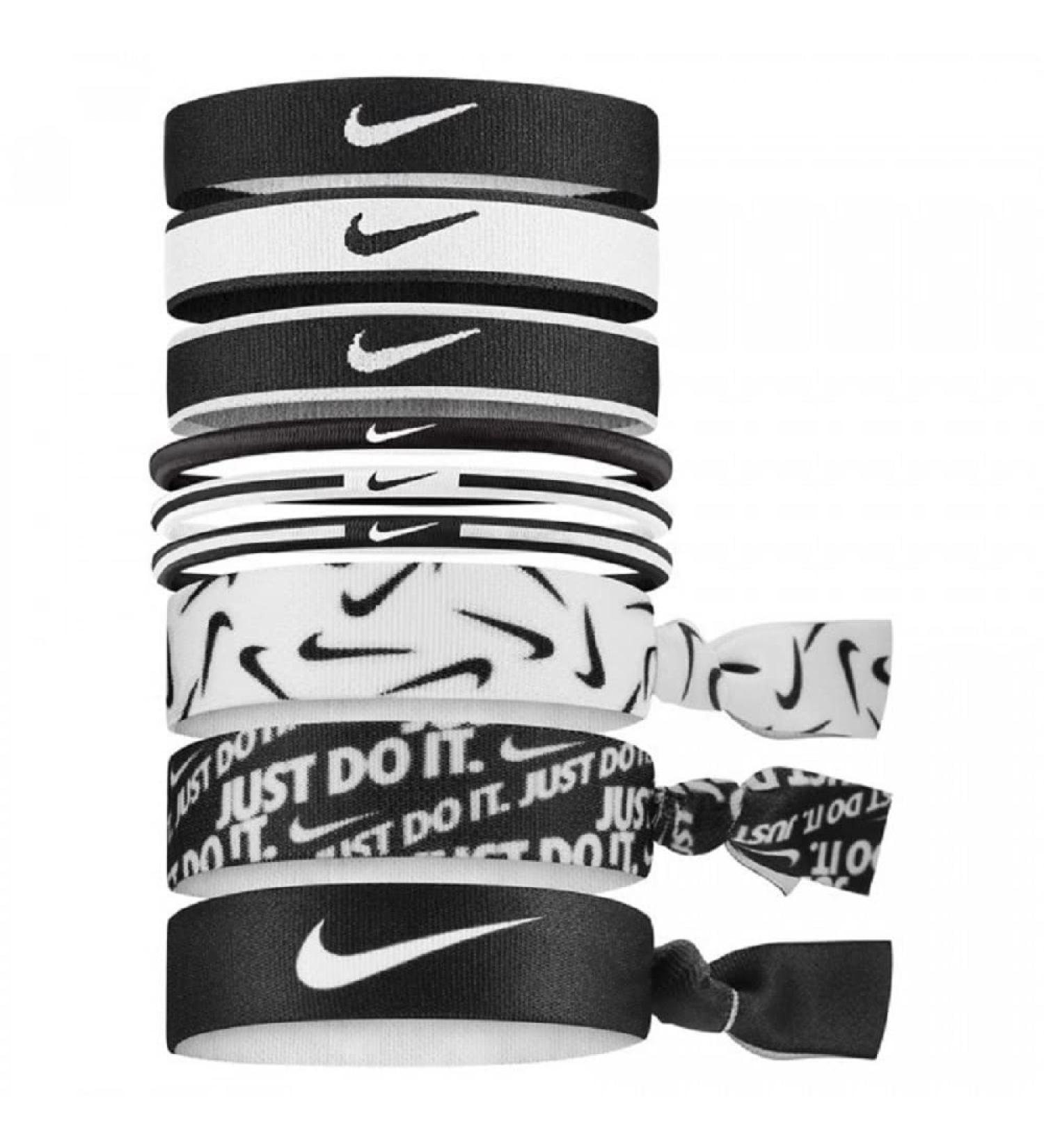 Nike Unisex-Adult Mixed Hairbands 9 PK black/white/black