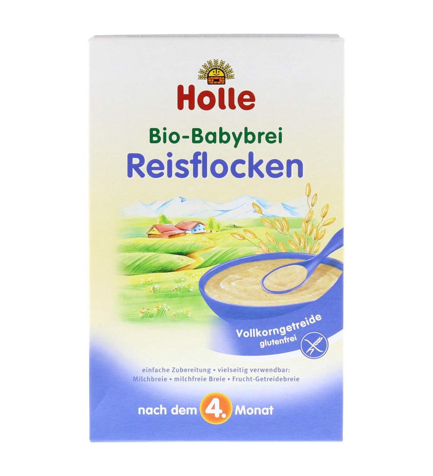 Holle Organic Rice Grit Cereal Porridge - 250g | Healthy Baby Food Non-GMO Gluten-Free International Shipping - Buy Online on GoSupps.com