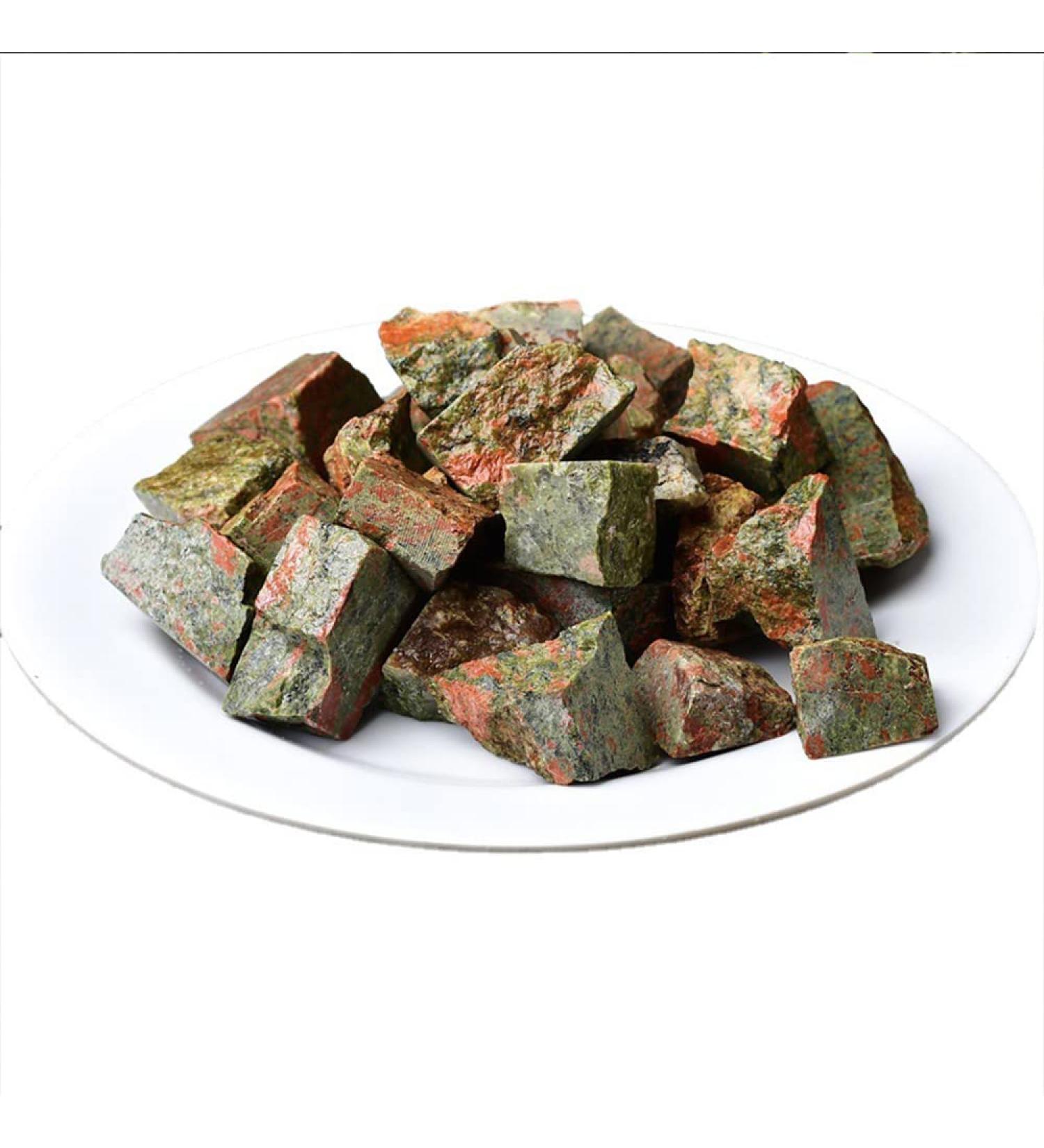 Specimen Rough Natural Raw Stones Crystals Flower Green Stone ReikiGemstone Flowerpot Fish Tank Home DecorStone Full of Texture (Size : 100g) - Buy Online on GoSupps.com