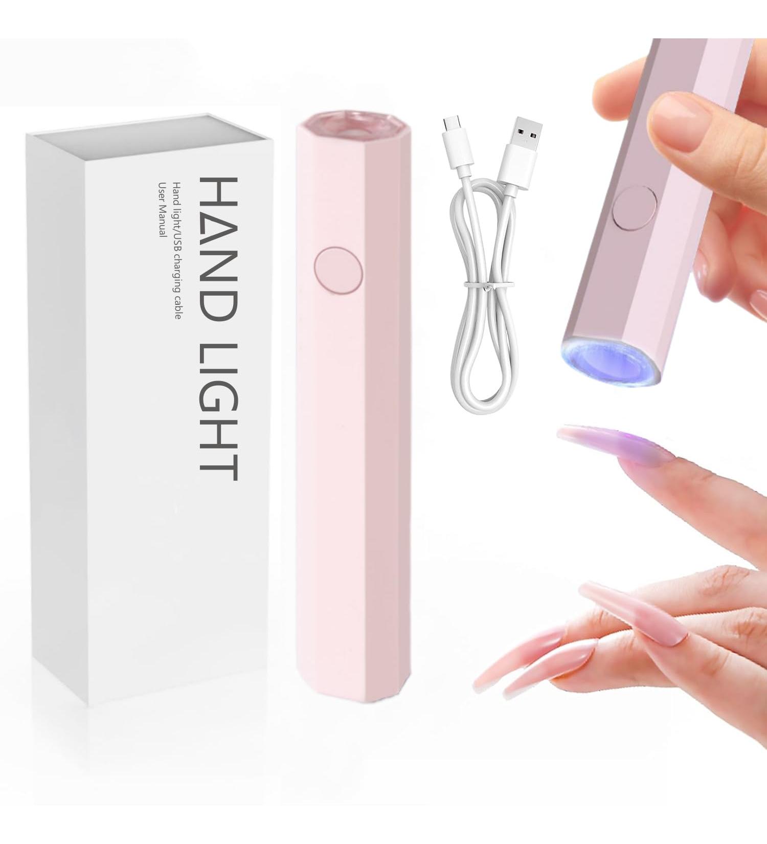 Buy UV Nail Lamp - Hand Held UV Light for Fast Curing Gel Nails - Mini DIY Nails (Pink) - International Shipping Available - Buy Online on GoSupps.com