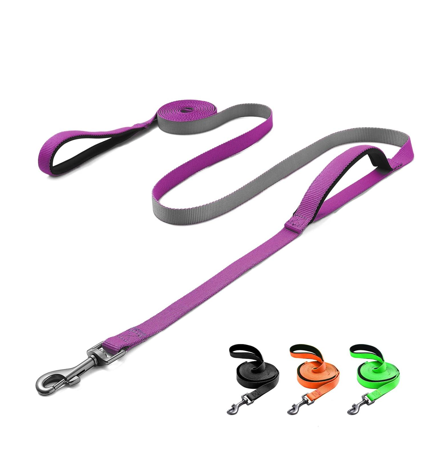 Demigreat Long Dog Leash - 1.5m/3m/5m Robust Training Line with Padded Handle - Ideal for Small to Large Dogs - Violet - Buy Online on GoSupps.com