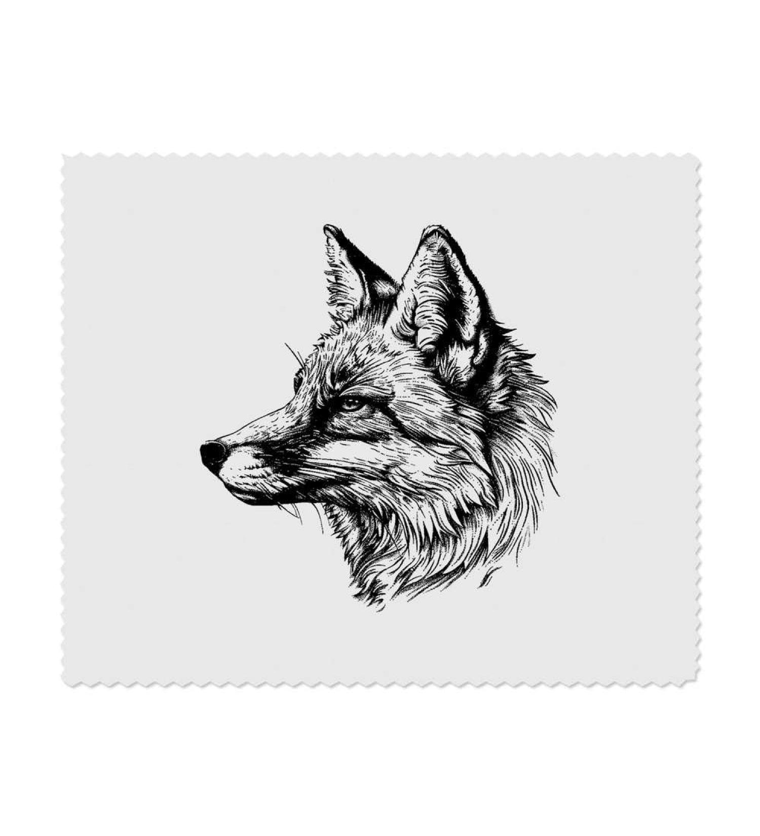 Buy 'Fox Side Profile' Microfiber Cleaning Cloths - Premium Quality & Fast International Shipping - Buy Online on GoSupps.com