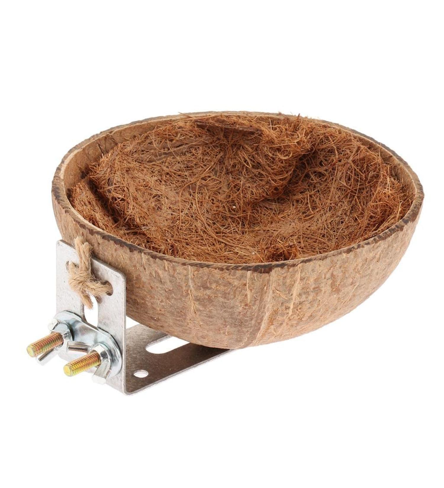 Buy SM SunniMix Coconut Shell Bird Nest Toy for Budgerigar Cockatiel Parrot & Lovebird - Perfect for Pet Birds - Fast International Shipping - Buy Online on GoSupps.com