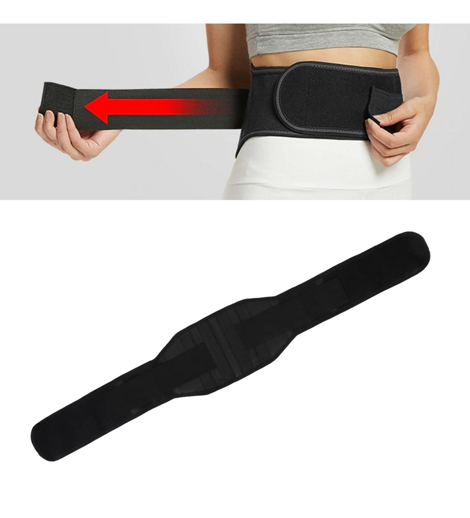 Anggrek Self-Warming Waist Belt | Lordosis Support Belt with Steel Plate | Correct Posture & Sports Protection for Men & Women - Black - Buy Online on GoSupps.com