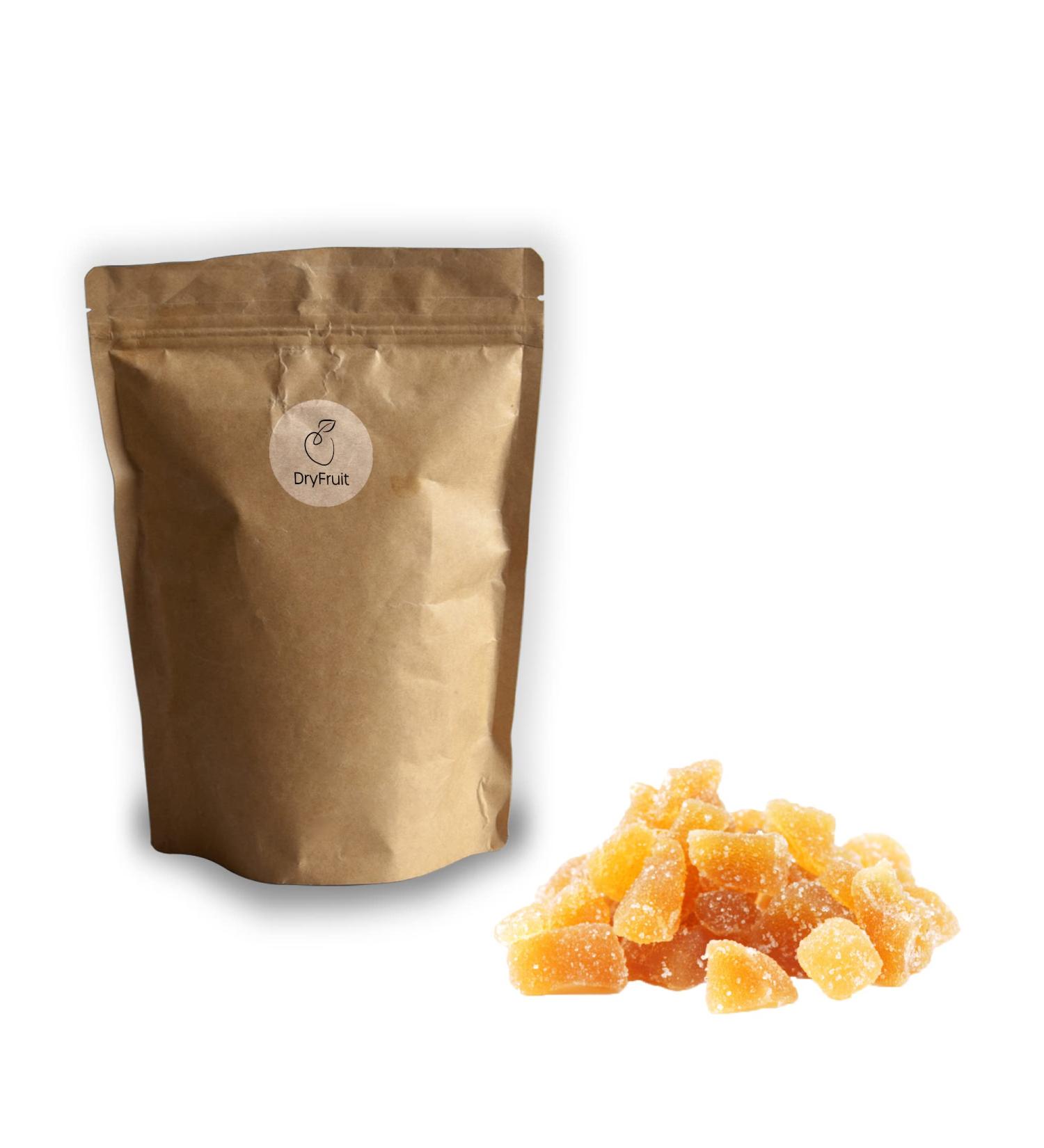 Ginger Cubes - Mildly Sweetened Candied Ginger 1Kg | Soft Delectable Treats for International Shipping - Buy Online on GoSupps.com