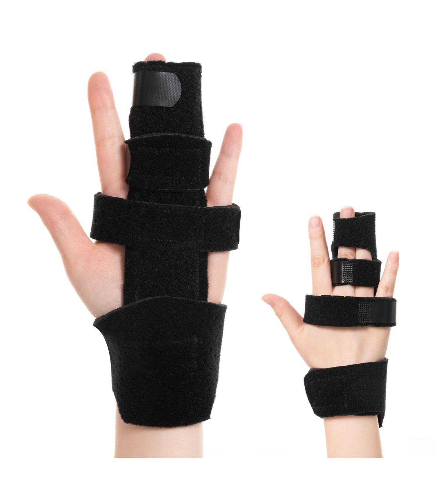 Fanwer 2 Finger Splint - Adjustable Length Brace for Two Finger Support | Knuckle Straightening Immobilizer for Trigger Finger, Arthritis, Mallet Finger, Sprains, Tendonitis - Buy Online on GoSupps.com