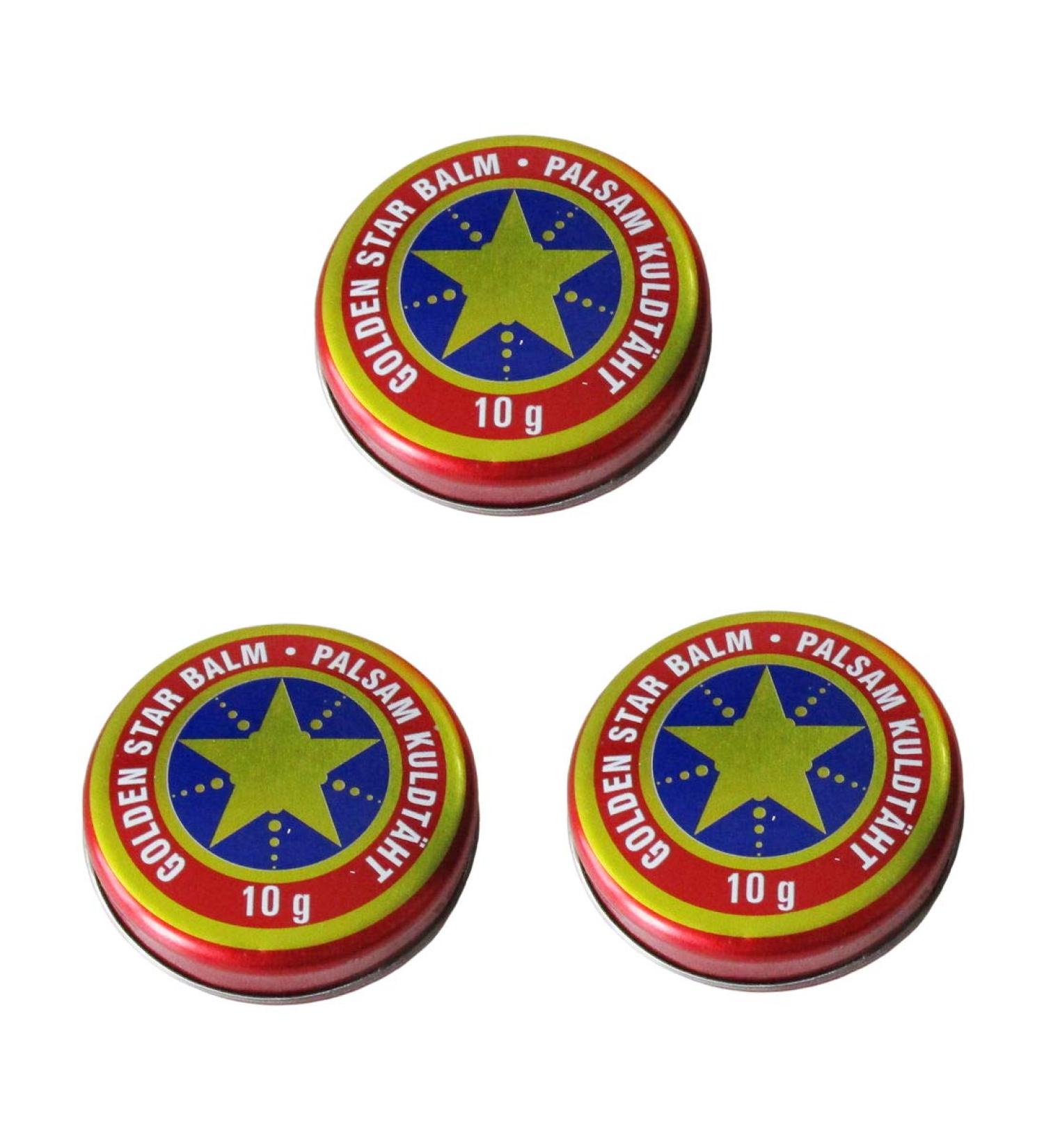 3x (3 pieces) 10g balm Golden Star Balm balms Star of David Gold Star