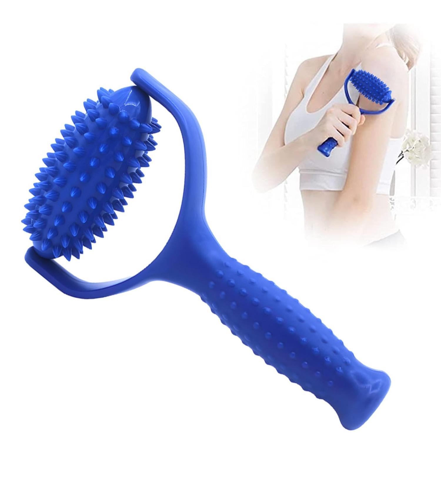 Massage Balls & Rollers | Fascia Ball Knobbed Massagers & Hedgehog Rollers for Pain Relief - Blue - Buy Online on GoSupps.com
