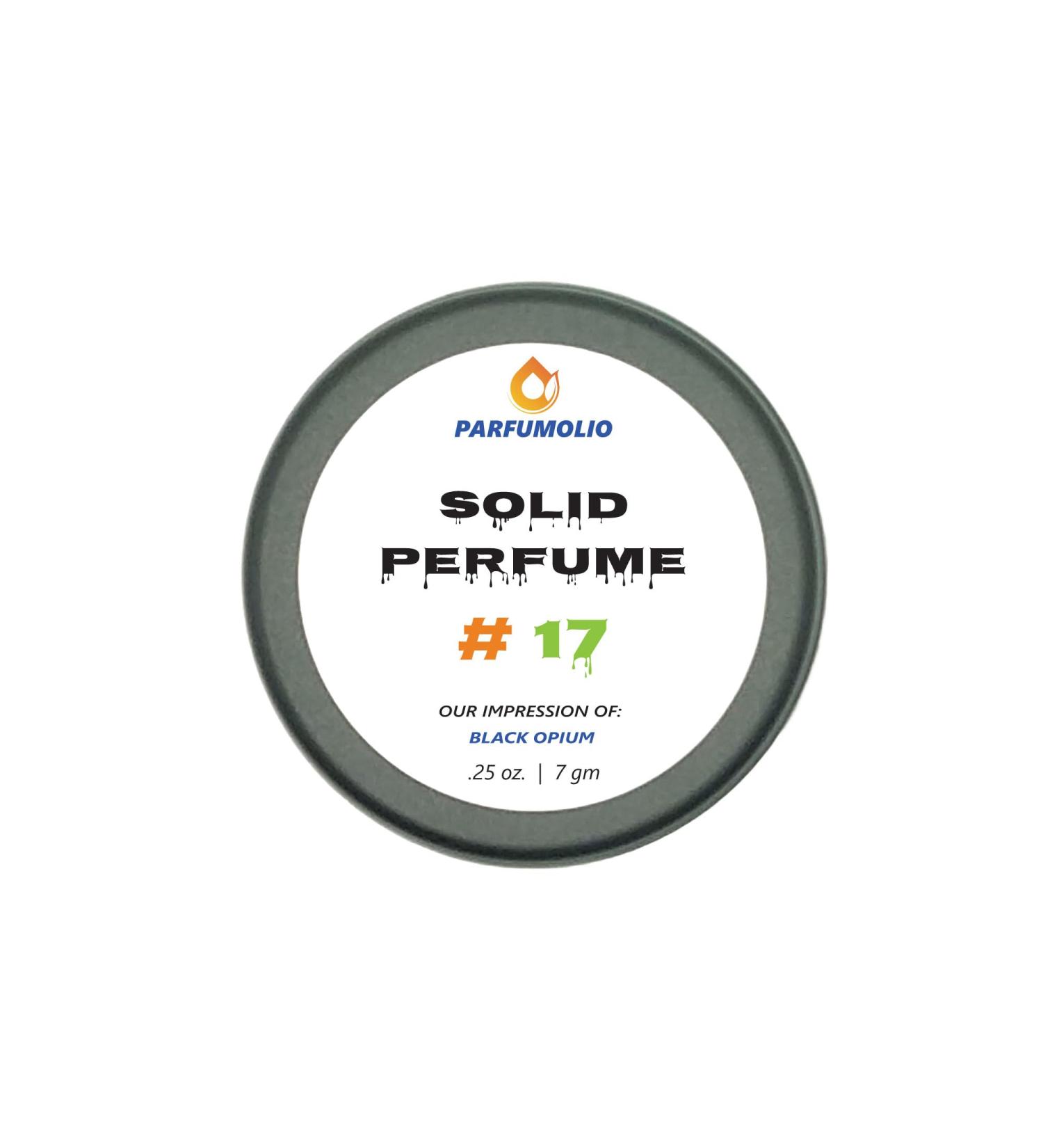 Solid Perfume #17 Inspired by Black Opium Women's Portable Non-Spill Fragrance Concentrated Long Lasting 7gm / 0.25 oz - Buy Online on GoSupps.com