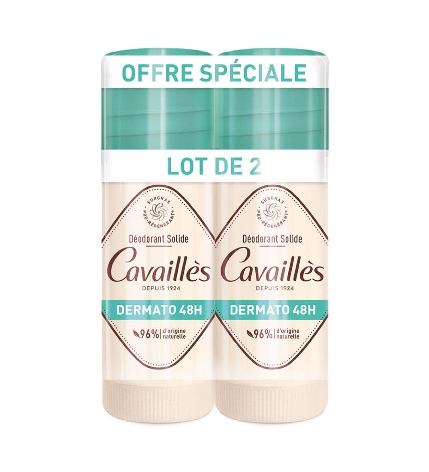 ROGE CAVAILLES Rog Cavaill s Dermato 48h solid deodorant stick pack of 2 x 40ml