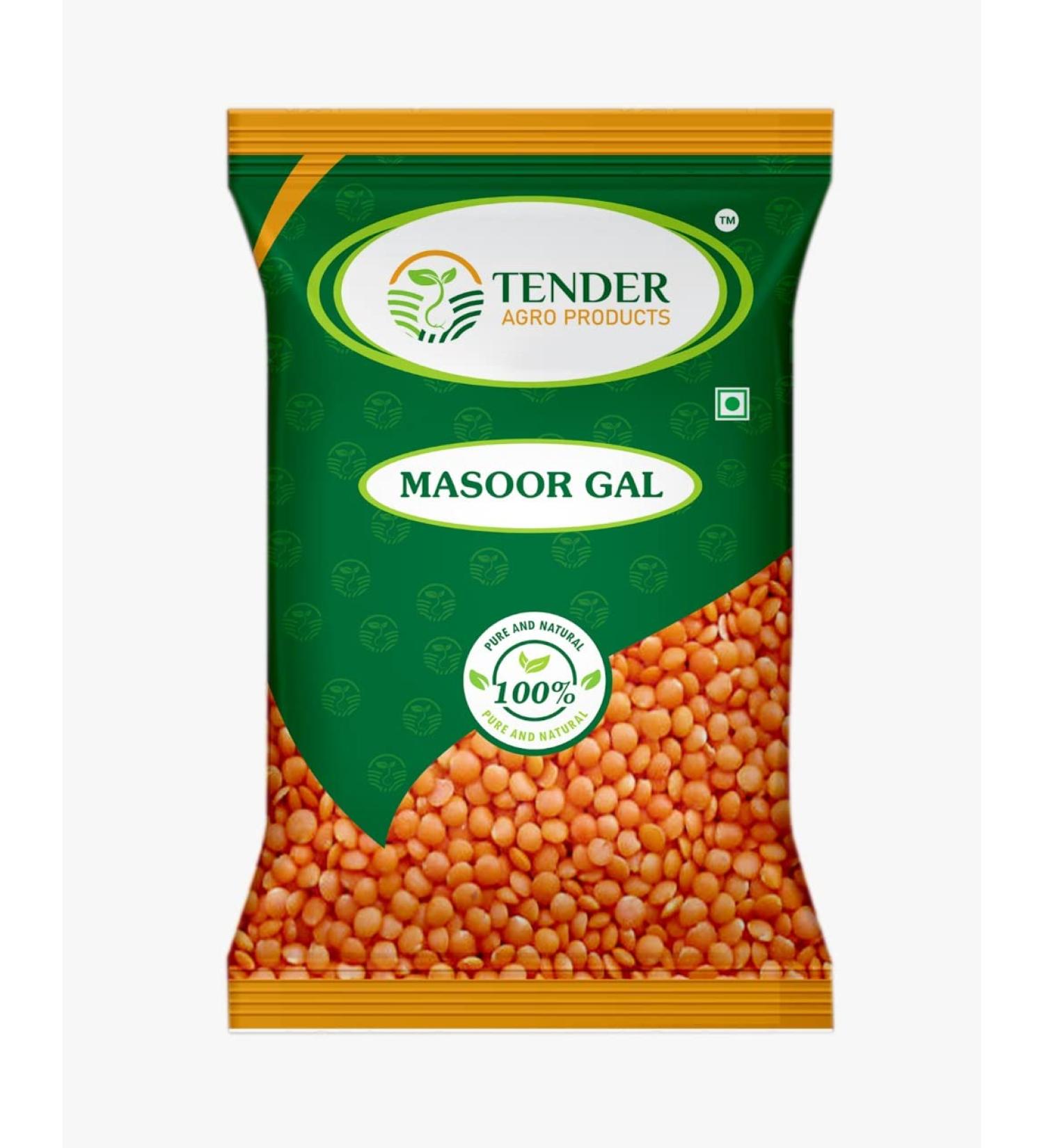 TENDER AGRO PRODUCTS Hygienically Processed Natural Masoor Dal with More Protein and Iron Rich No Added Preservatives (5 Kg) 11.02 Lbs Pack - Buy Online on GoSupps.com