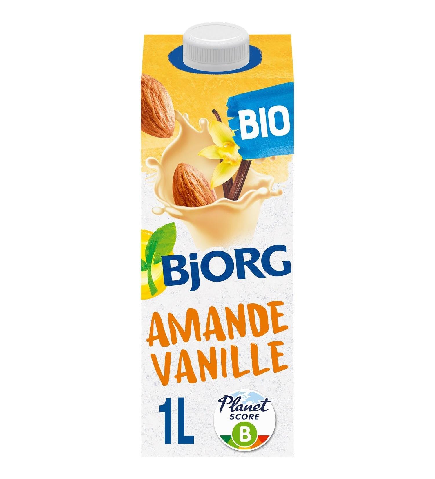 BJORG Boisson V g tale Bio Douceur Amande Vanille Texture Onctueuse et Naturelle (1L) - Le Lot De 3