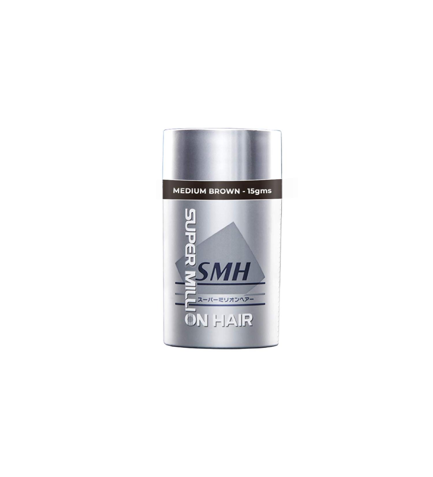 Super Million Hair 15g Hair Building Fibres - Medium Brown - Buy Online on GoSupps.com