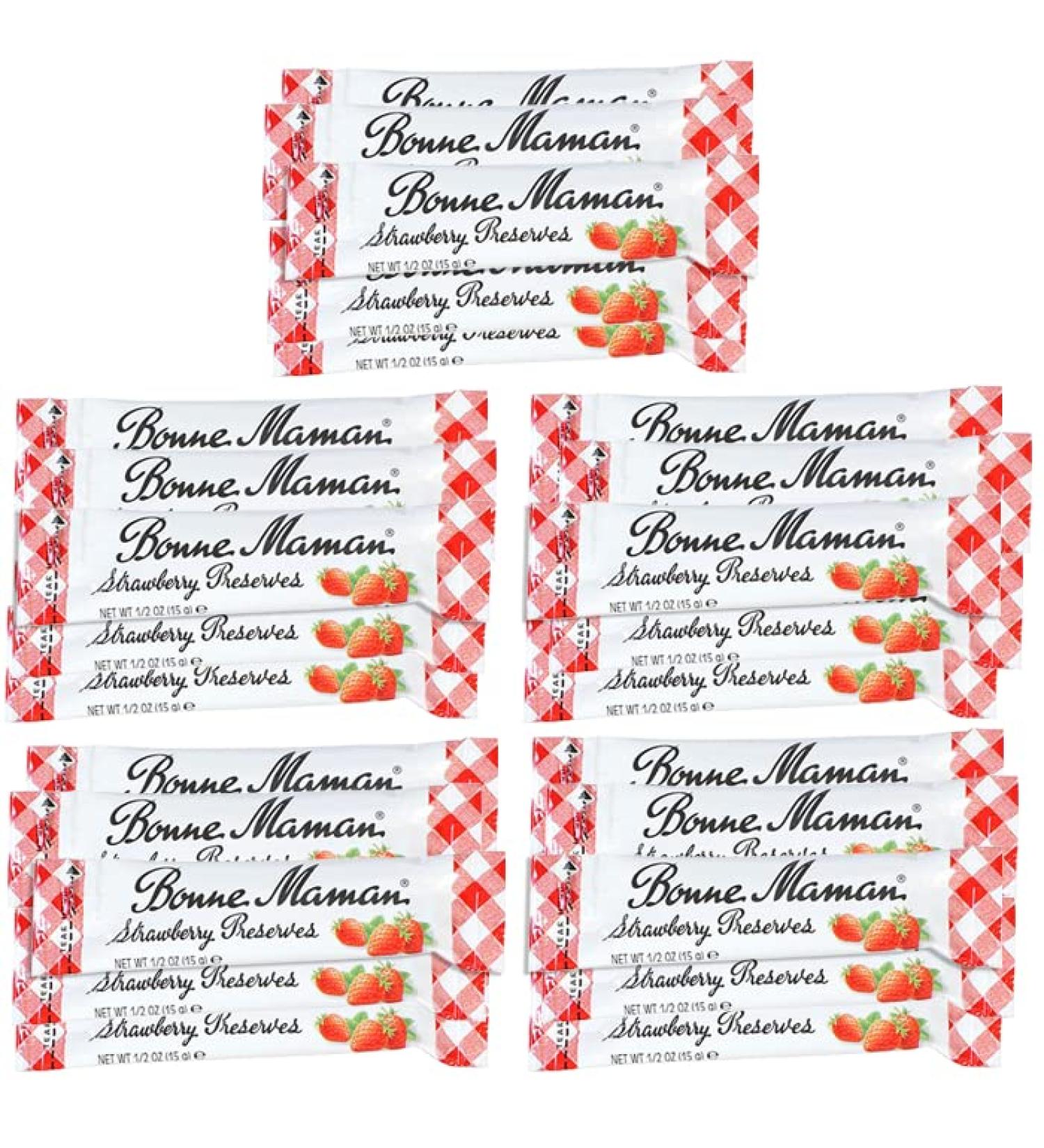 French Gourmet 0.5 Oz Strawberry Preserve Packets Gift Box - Set of 25 - Buy Online on GoSupps.com