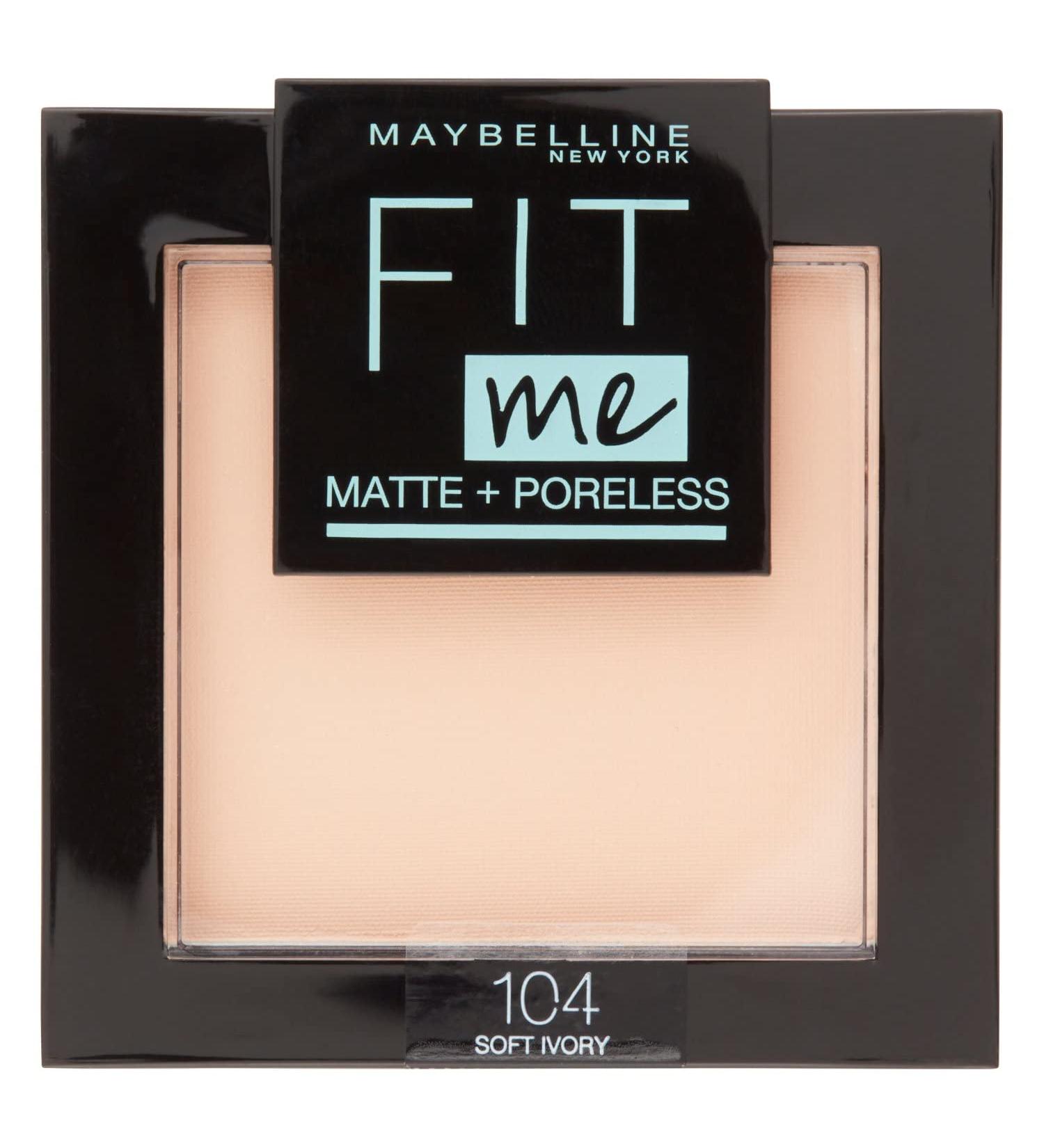 Maybelline Fit Me Powder Matt Anti-Pores 104 Soft Ivory - Buy Online Internationally - Buy Online on GoSupps.com
