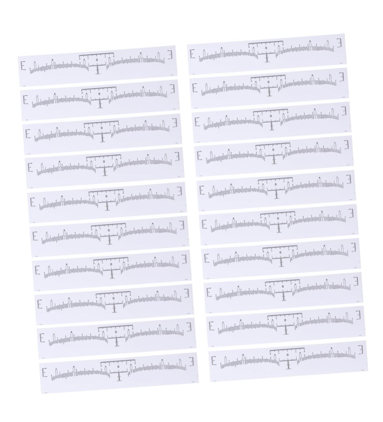 Angoily 120pcs Eyebrow Shaping Tool Makeup Tools Jewel Measurement Tool Vernier Caliper Sticker Disposable - Buy Online on GoSupps.com