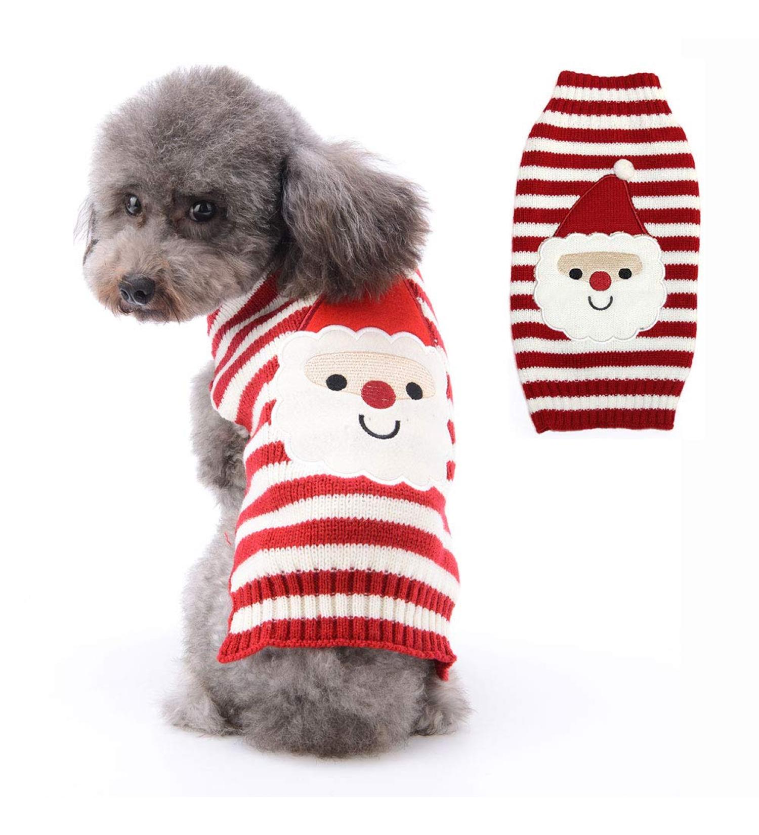Christmas Dog Sweater | Warm Turtleneck Knitwear for Puppies | Perfect Holiday Gift for Pets - Buy Online on GoSupps.com