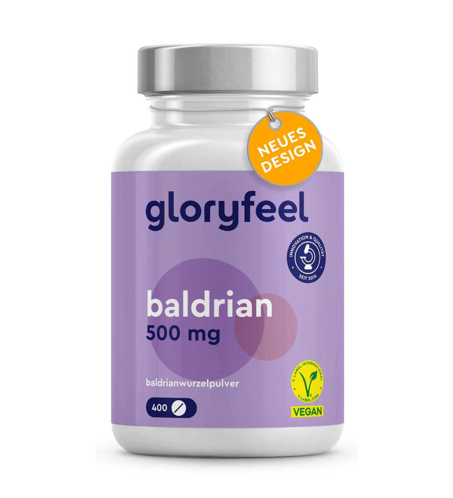 Valerian High-Dose 400 Vegan Tablets for Calm Sleep & Serenity | 1-Year Supply Made in Germany - Additive-Free - Buy Online on GoSupps.com