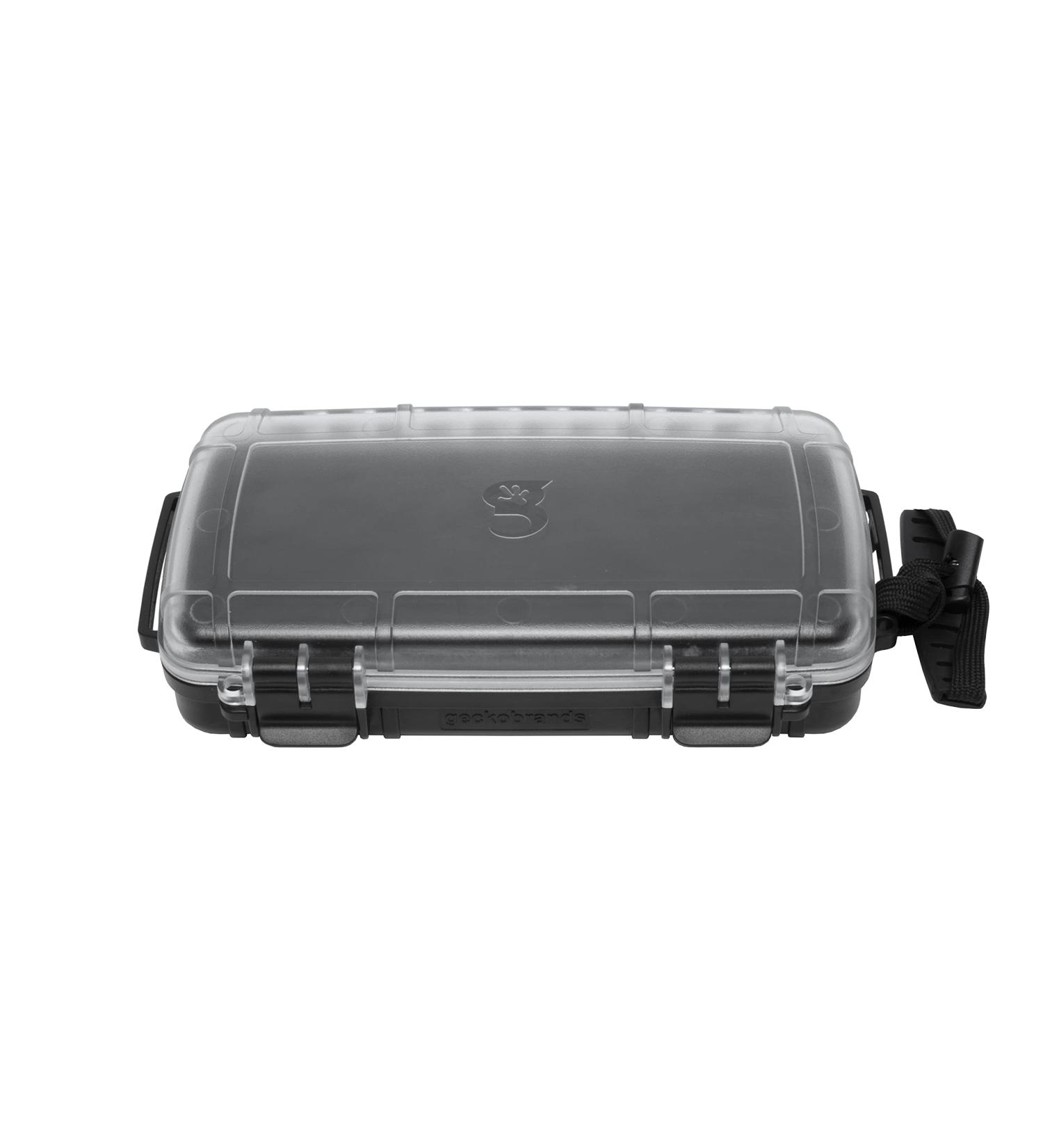 Geckobrands Waterproof Dry Box Storage Case Medium Black | Watertight & Airtight for Phone & Wallet - Buy Online on GoSupps.com
